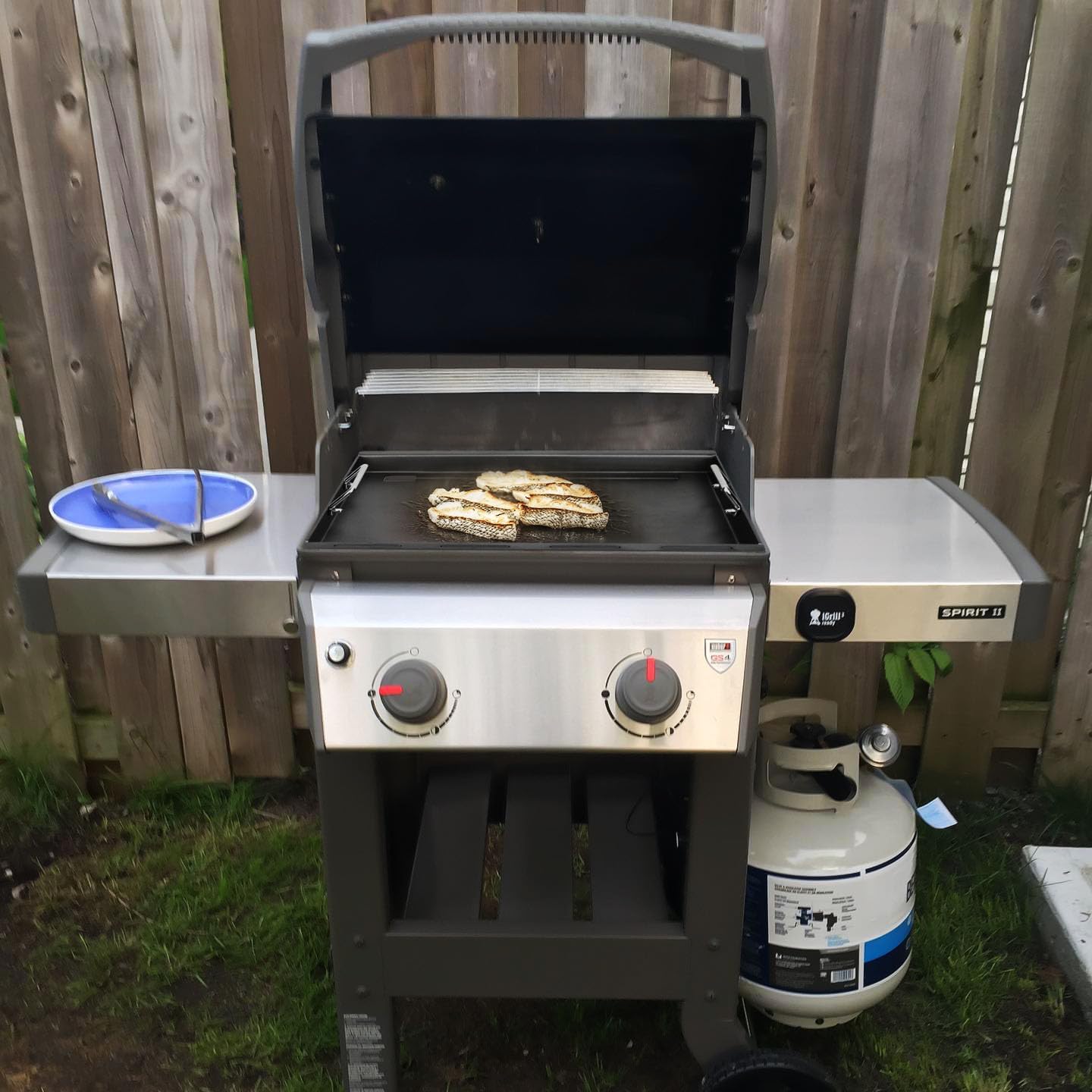 Full-Size Griddle Inserts for Weber Spirit 200 Series, Flat Top Grill Griddle for Weber GS4 Spirit I & II E-210 E-220 S-210 S-220 Gas Grill, Rectangular Griddle Replace for 7637 Grate