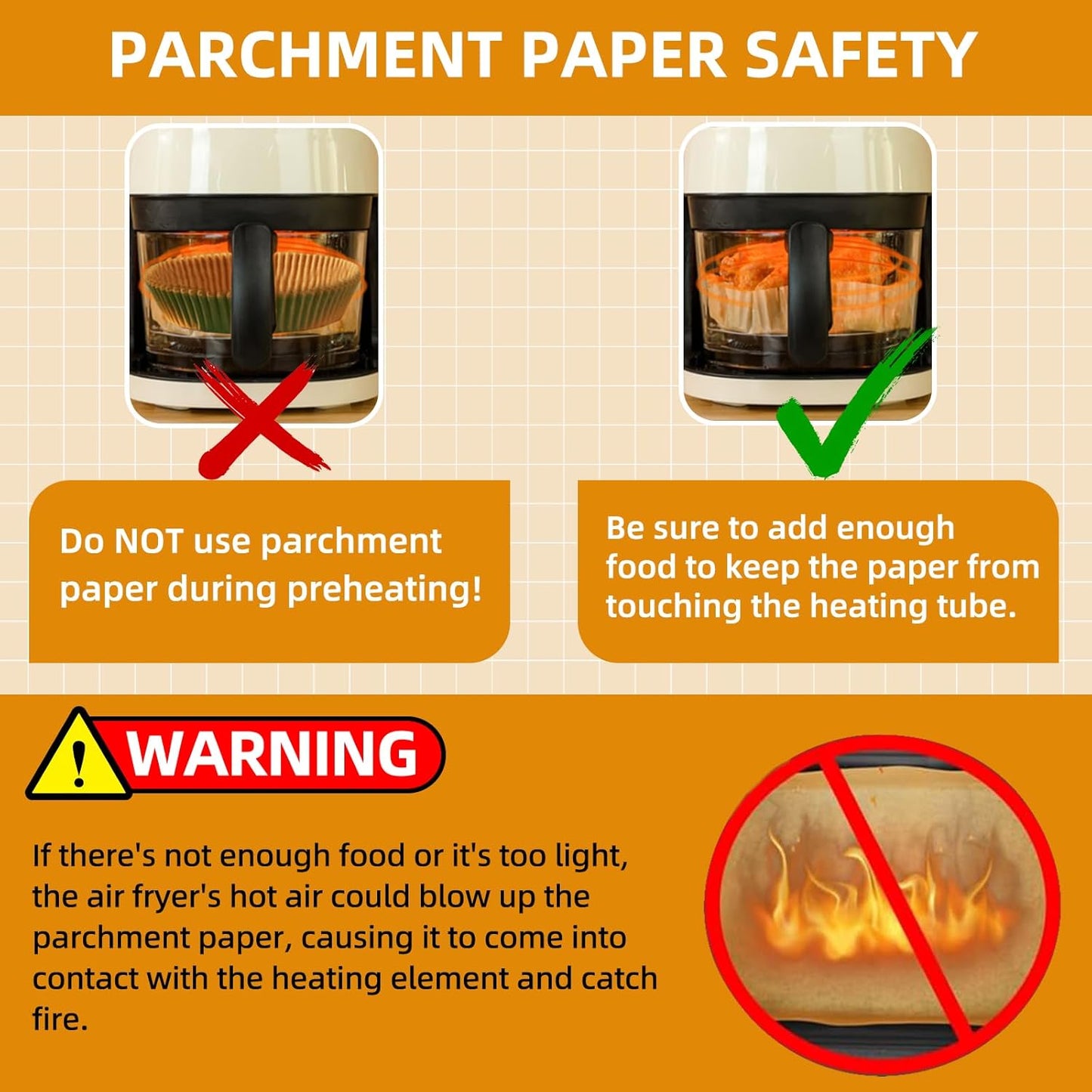 7.1 inch Air Fryer Paper Liners for Instant Pot Vortex Plus 4QT, 200pcs 3-6 Qt Thickened Square Disposable Parchment Liner Compatible with Ninja AF141/Chefman/Cosori Airfryer