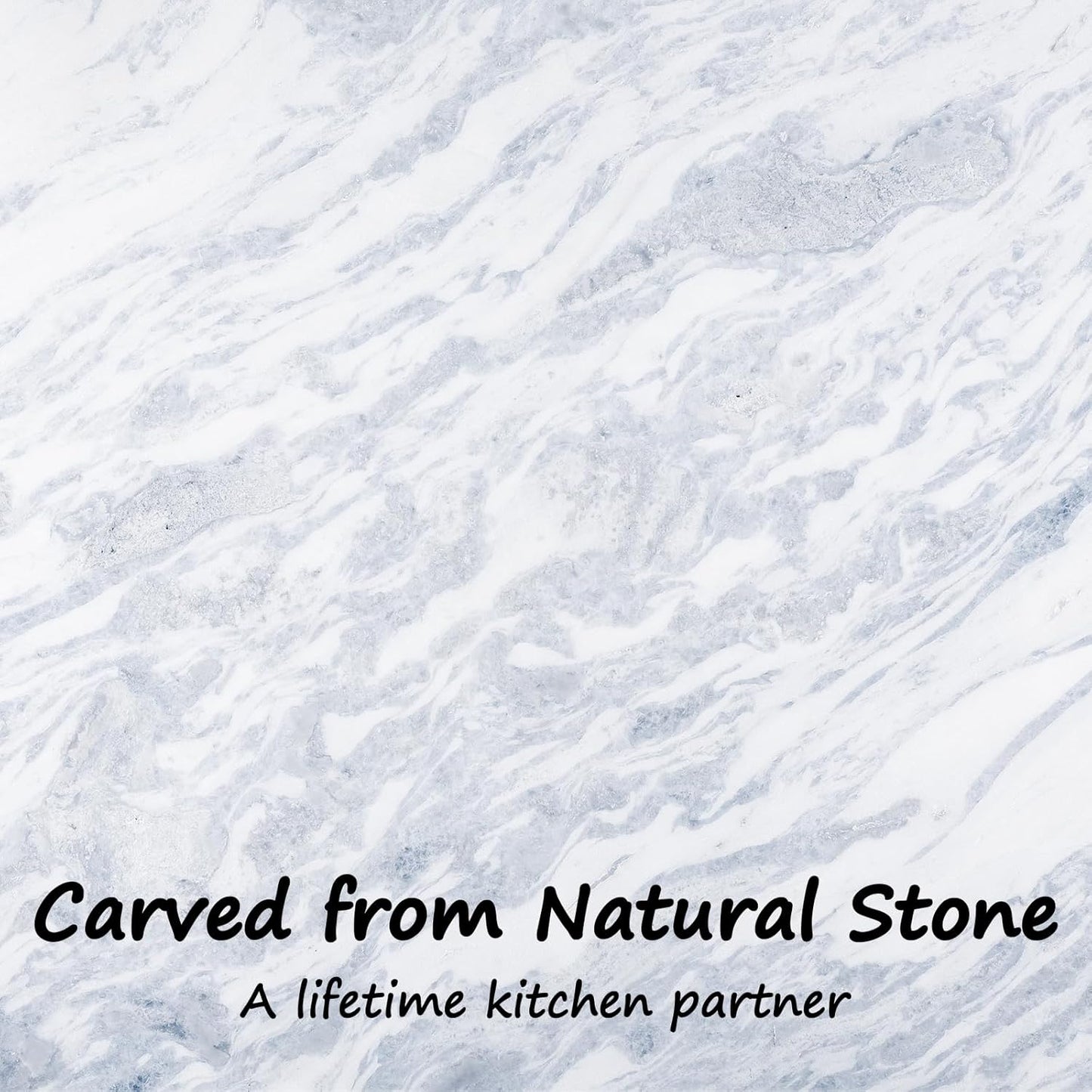 Koville Luxury Marble Mortar and Pestle Set, 7" -4 Cups Big Grinder Bowl for Guacamole, Salsa, Pill Crusher, Spice, Herb, Garlic, Nut, Heavy Duty Grinder for Kitchen(Namib Sky)