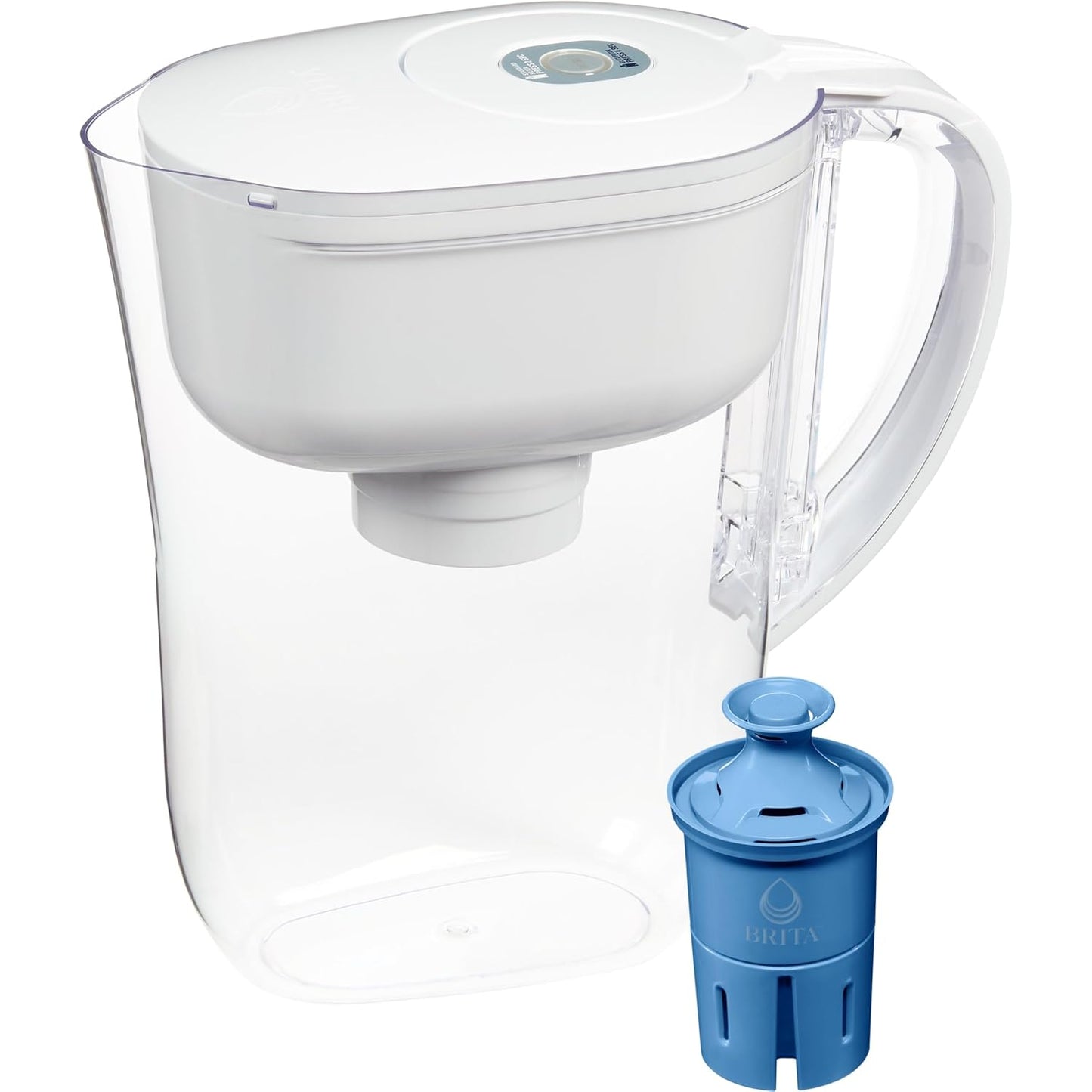Brita Metro Elite Water Filter Pitcher, Removes 99% of Lead, Includes 1 Filter, 6-Cup, White
