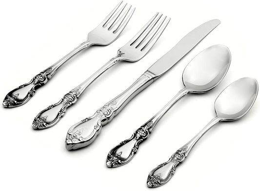 Oneida F114020AL20 Louisiana 20 Piece Fine Flatware Set, Service For 4