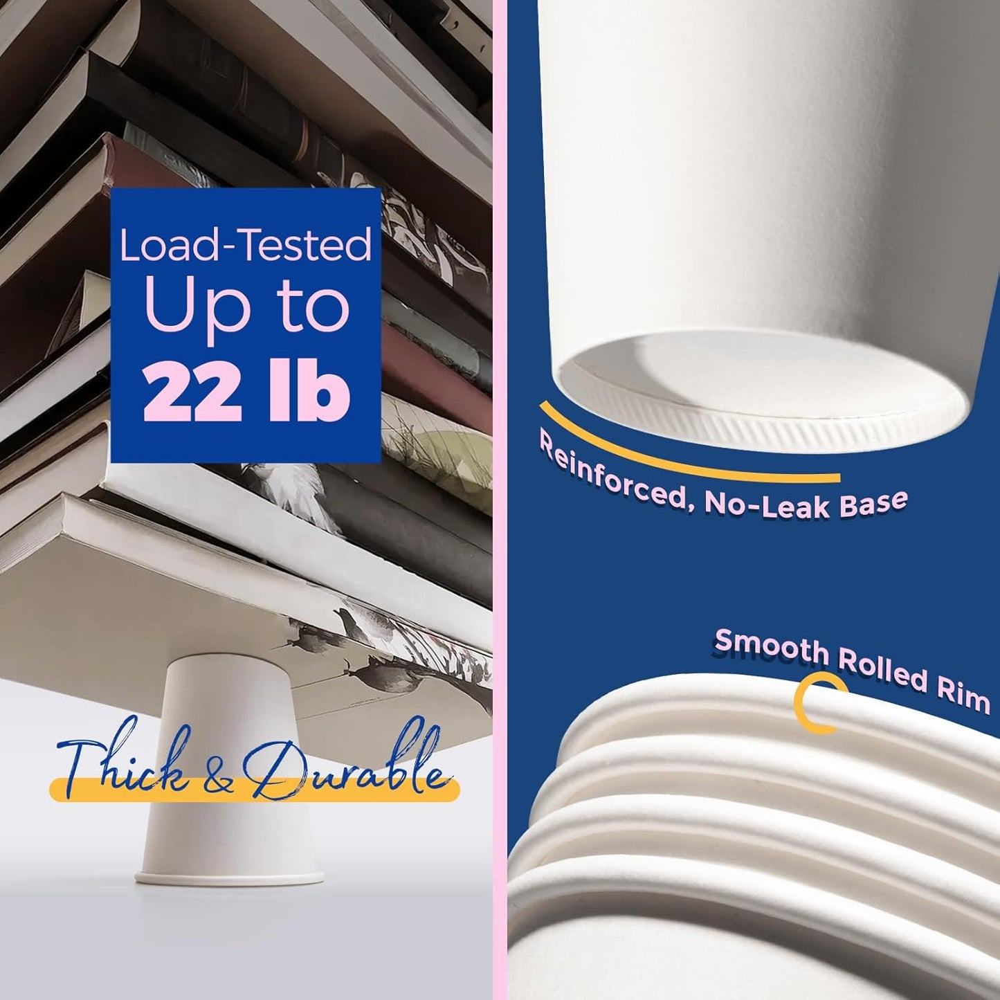 Fit Meal Prep 500 Pack 10 oz Disposable Coffee Cups with Lids, Sleeves, Leak-Proof To Go Coffee Cups with Lids, Durable Hot Paper Cups for Home, Office, Party, Business