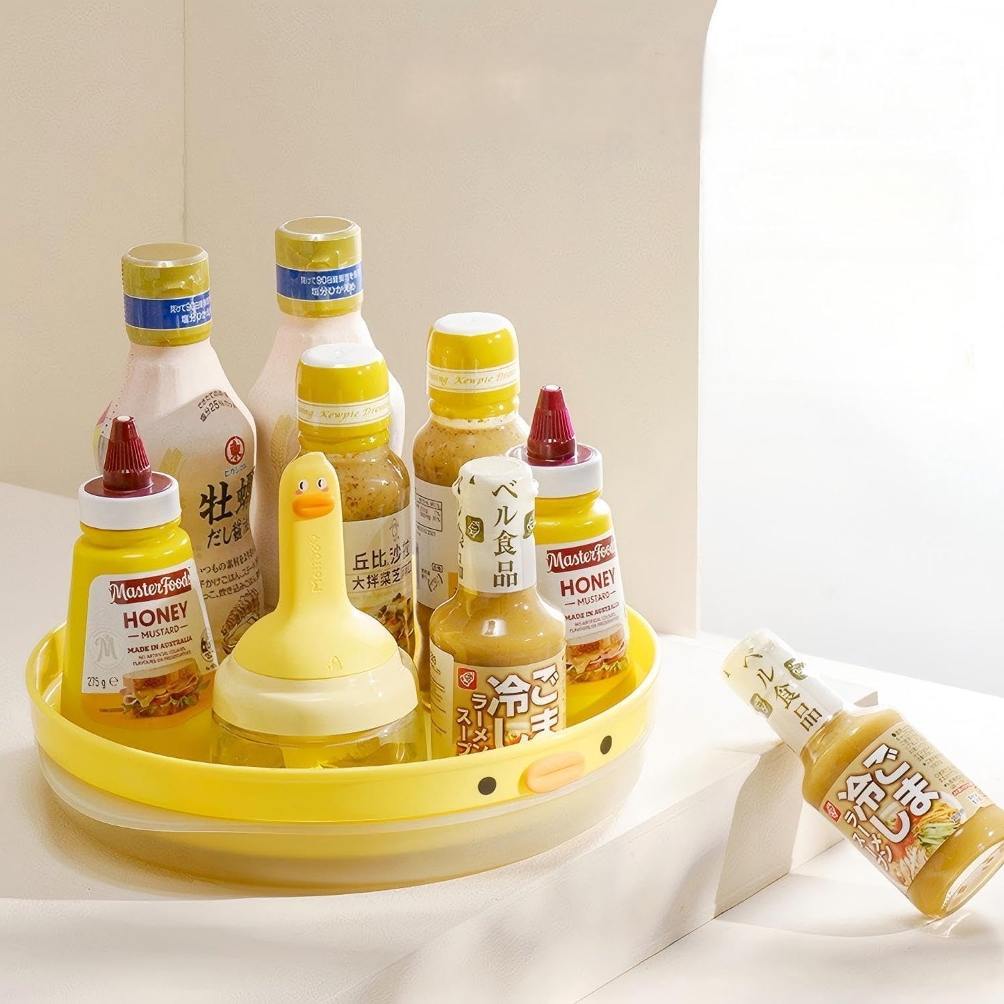 11.8 Inch Lazy Susan Turntable, 360-Degree Rotating Tray with Non-Slip Base, Creative Organizer for Spice Rack, Countertop, Cabinet, Pantry, as Decorative Display for Living & Dining Room