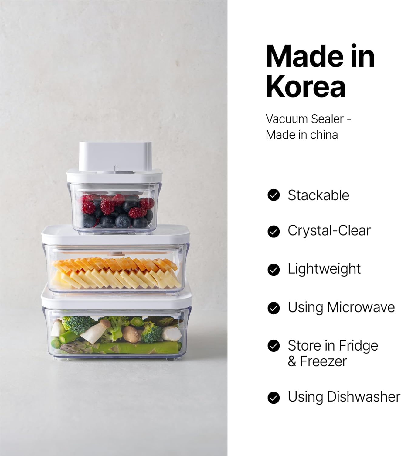 Premium Airtight Food Storage Containers, 4L(4.10qt) Smart One-Click Seal Lid, Patented Double Silicone Lining, 100% Leak Proof, BPA-FREE (Large Container 4.0)