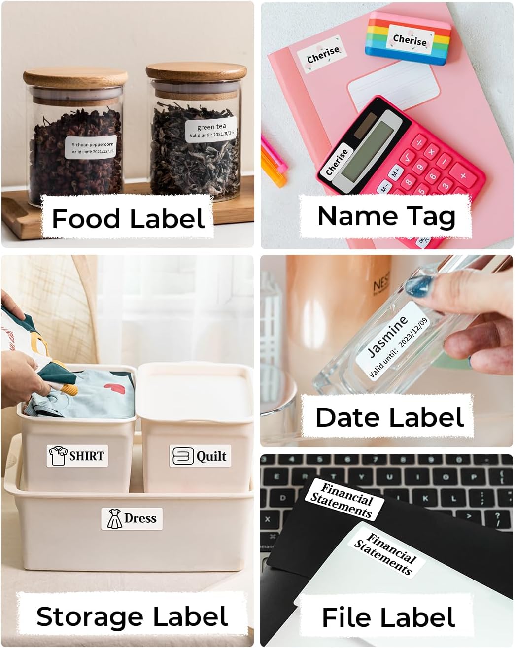 Phomemo Label Maker Machine- D50 Large Label Maker with Cutter Thermal Label Printer for 3/5" to 9/10" Tape, Labeler for Home Address, Organization, Office, Gift, Support iOS & Android