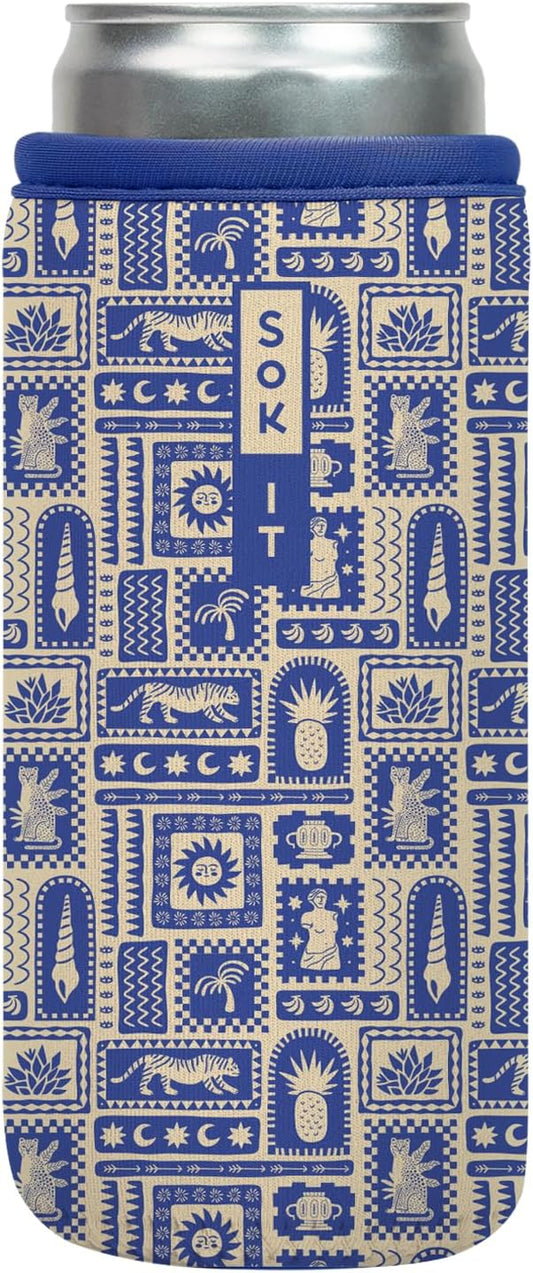 Sok It CanSok Sleeve for Beer & Soda Insulated Neoprene Cover (Off the Grid, 12oz Slim Can Sleeve)