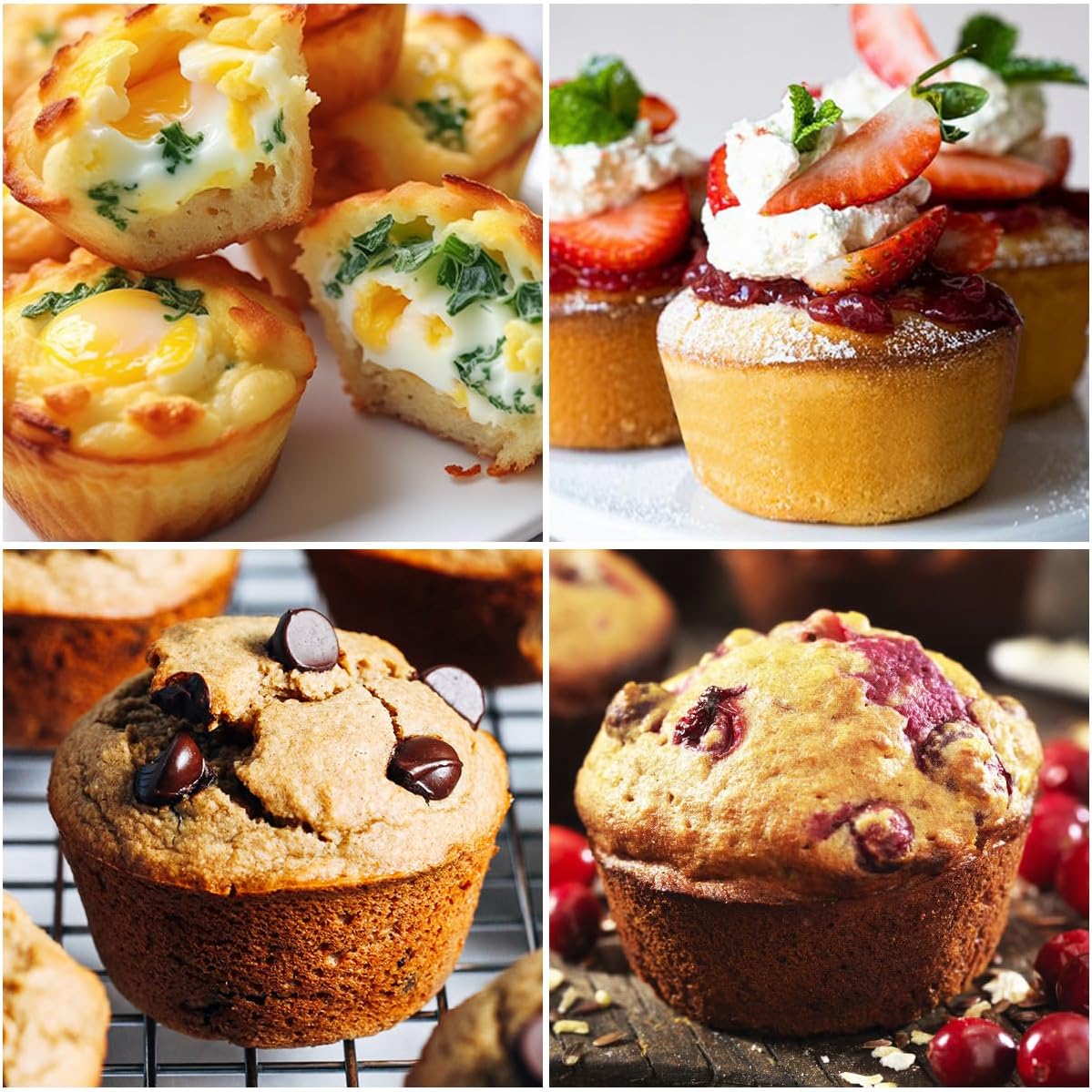 FUNBAKY Jumbo Silicone Muffin Pan with Metal Frame, 3.5 Inch Large Muffin Pans 6 Cups 2 Pack Confetti