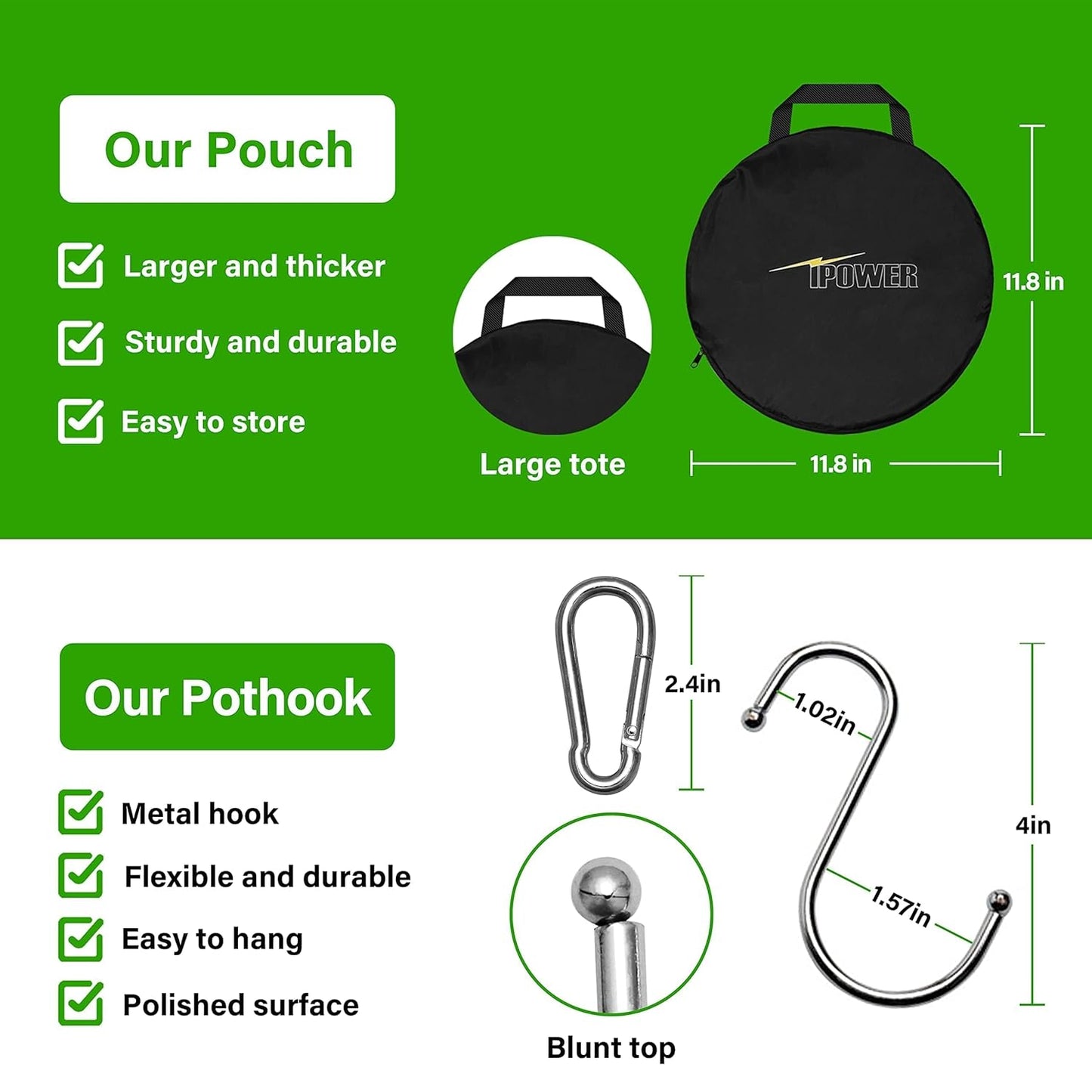 Simple Deluxe 2 Layer 24'' Herb Drying Rack with Hook, U-Zippered Design Hanging Dry Mesh Folding Basket Dryer for Clothes, Herbs