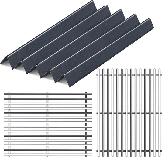 9MM Grill Grates Replacement Flavorizer Bars for 7535 7522 Weber Spirit Grill Spirit E-210, S-210, E-200, S-200, Weber Genesis Silver A, Spirit 500, Spirit 200 Series, 15” BBQ Grill Parts Grid