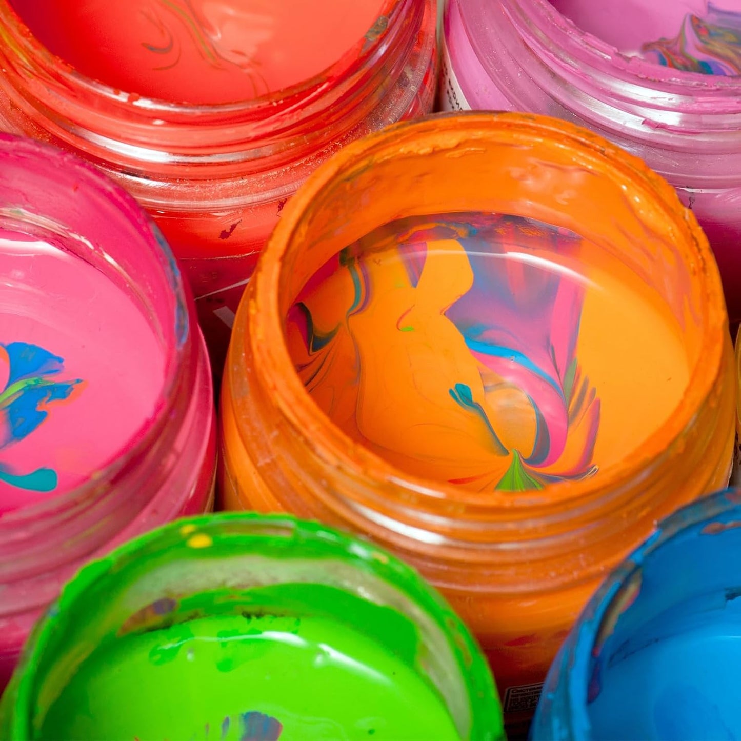 SATINIOR 6 Pack 8 oz Plastic Jars Containers with Lids Wide-mouth Refillable Leakproof Reusable Round Empty Jars for Travel Cosmetic Dry Food Spice Candy Cookie Home Kitchen Organizing(Black)