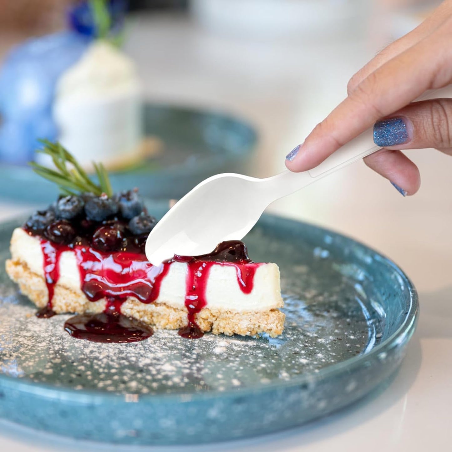 360 Count White Plastic Spoons Disposable, BPA-Free, Heat Resistant, Solid and Durable Disposable Spoons Heavy Duty Bulk, Premium Spoons plastic disposable for Party Supply