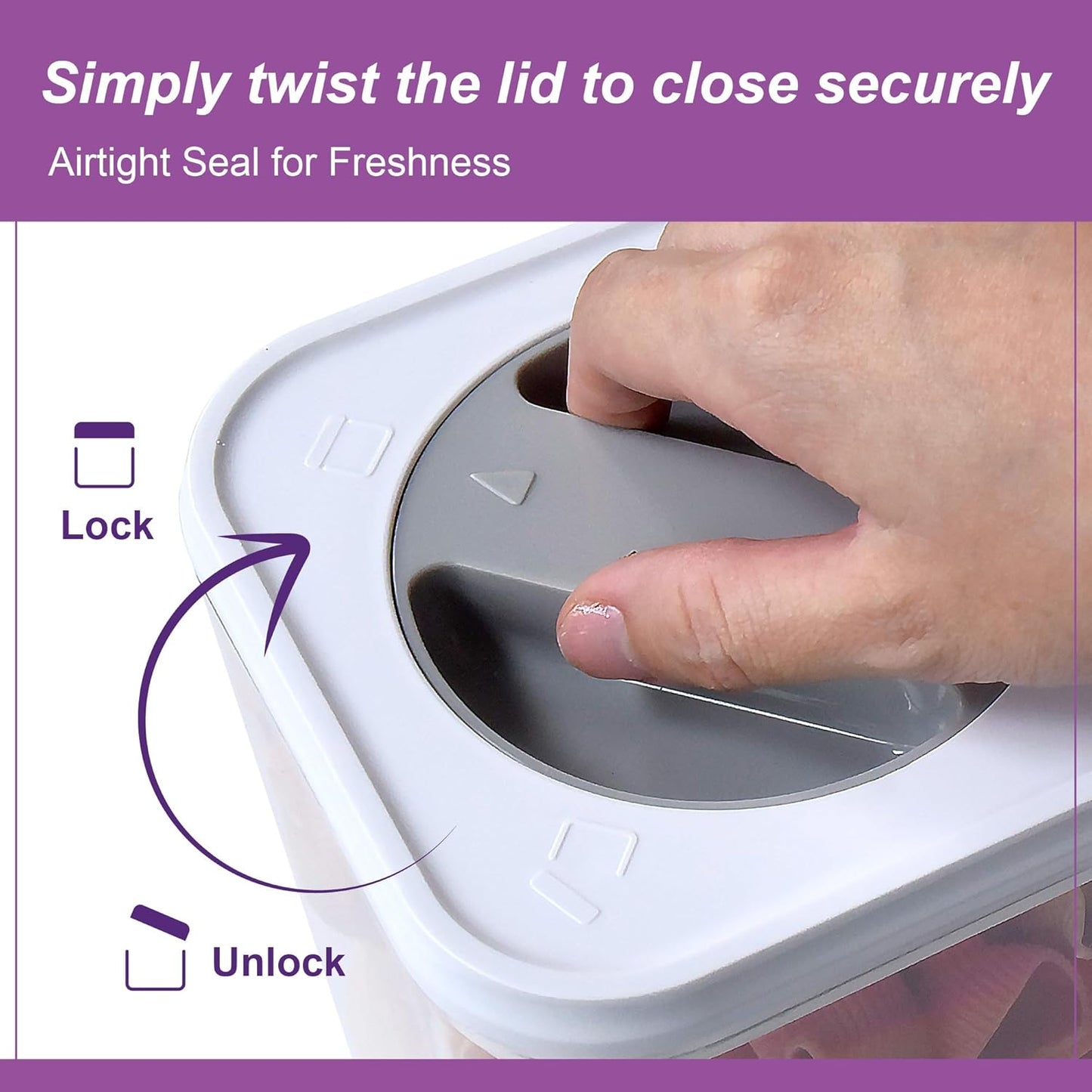 Amazing Abby - Carol - Acrylic Canister (4-Piece Set), 48/72/96/112-Ounce Capacity, Plastic Airtight Food Container, Stackable, BPA-Free, Shatter-Proof, Perfect for Home and Commercial Use