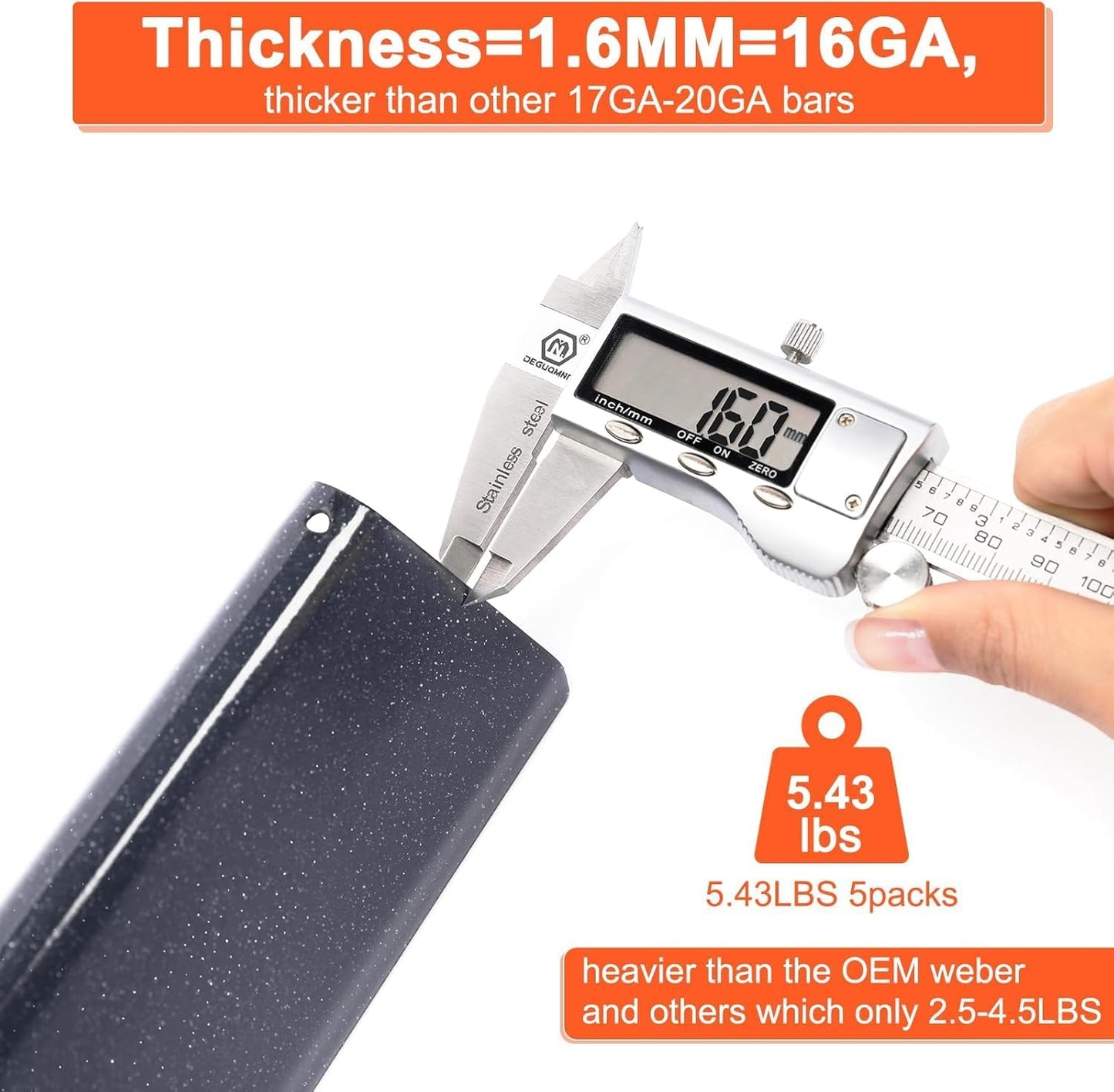 Genesis II Flavorizer Bars Replacement Parts, Genesis II Grill Grate for Weber Genesis II Grill Parts - 66795 66095 Parts for Weber Genesis II 300 Series ii E/S-310 ii E/S-315 ii E/S-335 ii SE-335