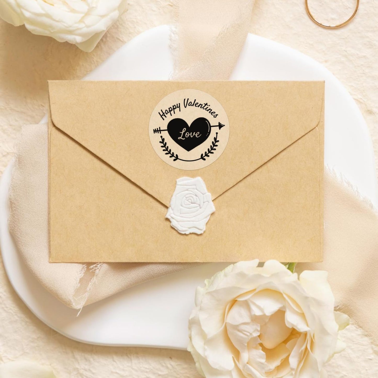 2 Inch Transparent Round Thermal Labels,Self Adhesive Circle Clear Waterproof Thermal Label,500 Labels/Roll, Multipurpose Roll Direct Sticker for DIY Logo Design