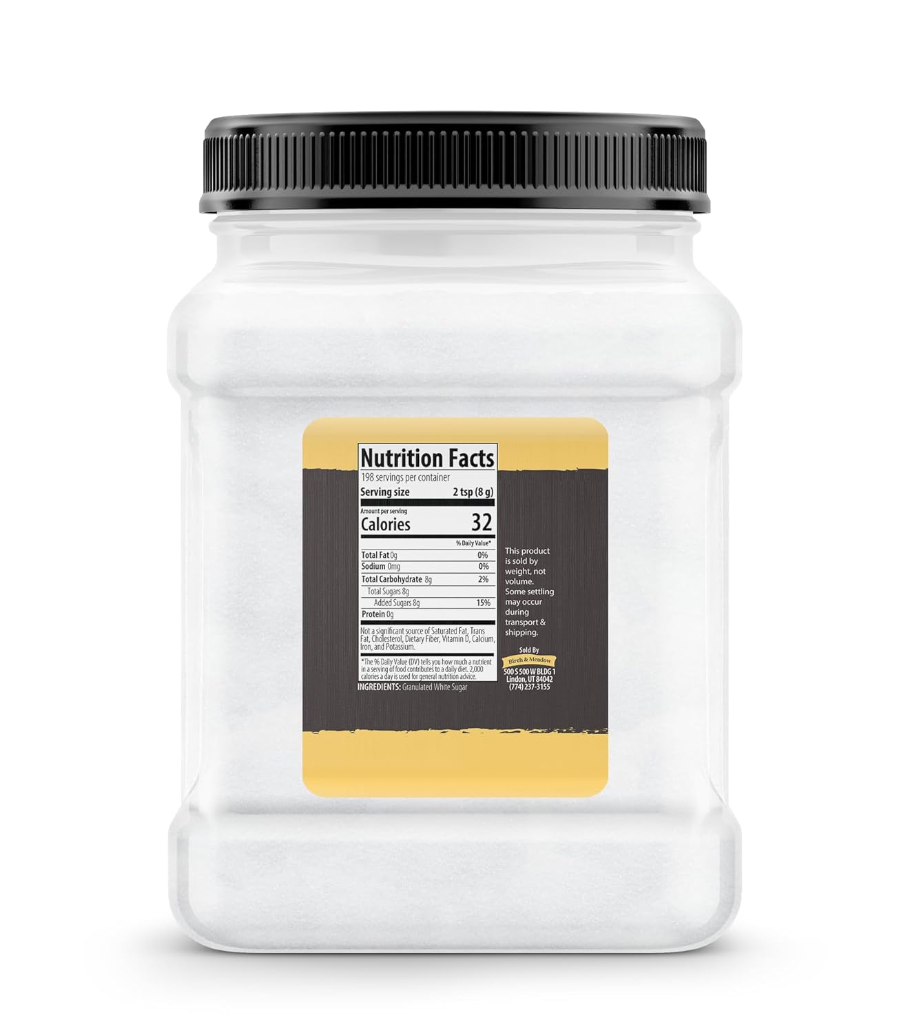 Birch & Meadow Granulated White Sugar, Cooking & Baking, Cookies & Cakes (56 Ounce)