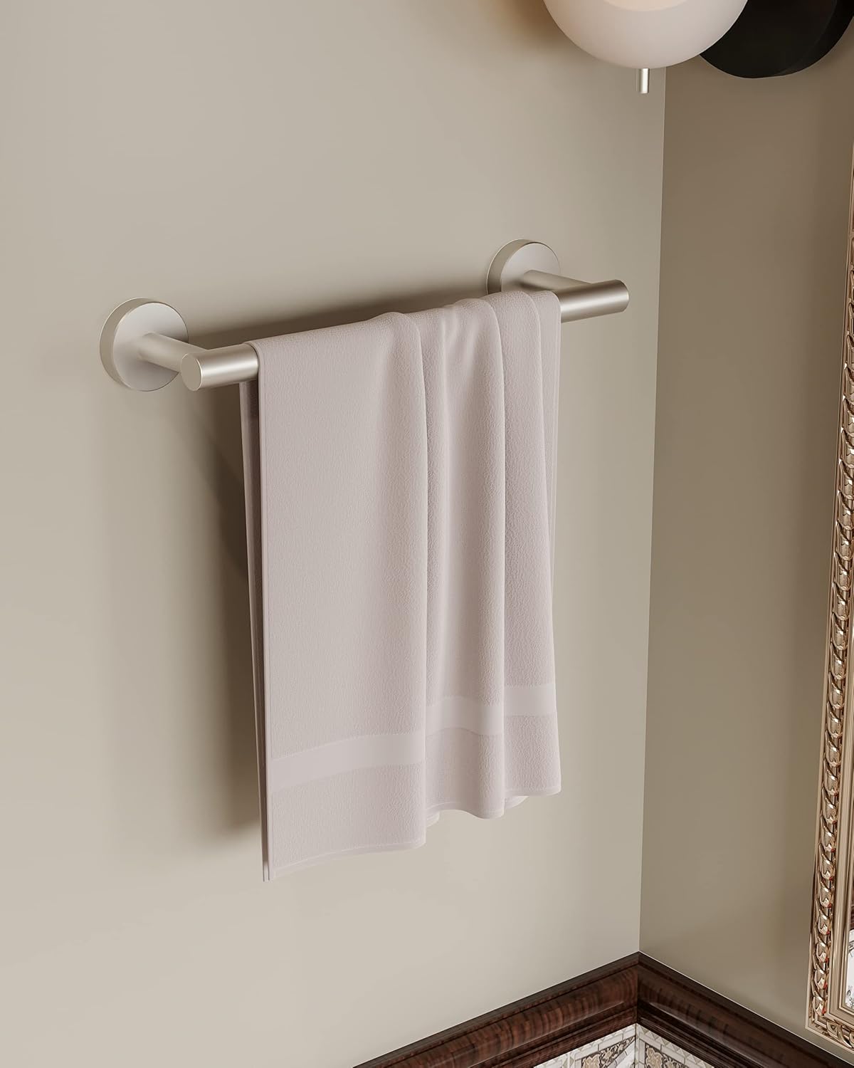 12 Inches Brushed Towel Bar for Bathroom Kitchen Hand Towel Holder Dish Cloths Hanger SUS304 Stainless Steel RUSTPROOF Wall Mount (Brushed Grey 12-inch)