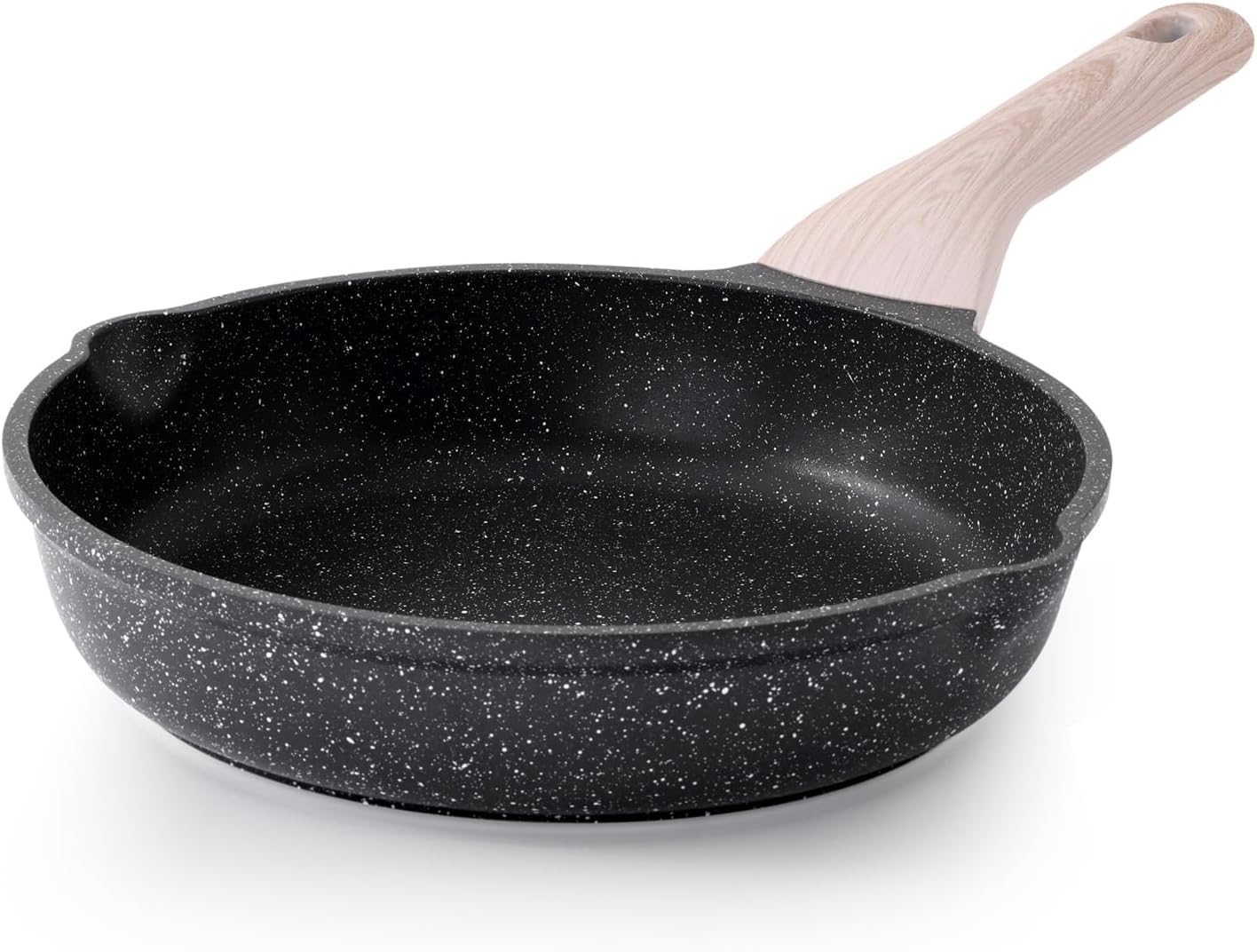 Nonstick Frying Pan Skillet, 9.5 Inch Granite Egg Omelet Pan, Healthy and Non Toxic, Induction Compatible, PFOA Free
