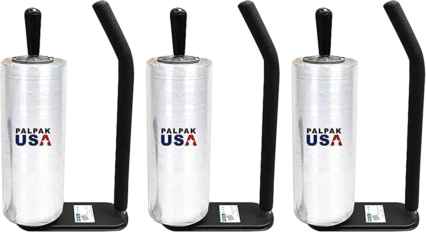 New! PalPak300 BACKSAVER - Best Selling Stretch Film Dispenser with Extended Handle, Industrial Strength for Packing Wrap, Holds 14"-20" Rolls with Adjustment Furniture, Boxes & Pallets (3 Pack)