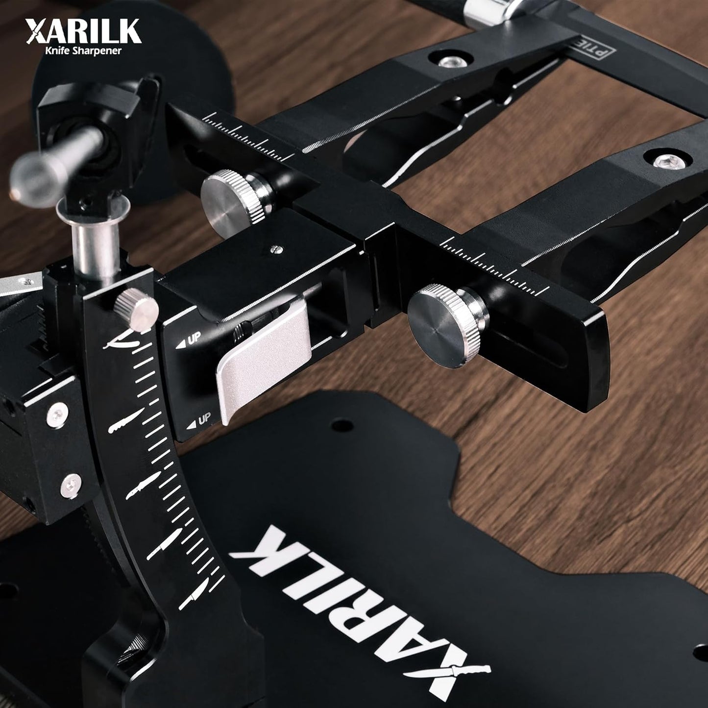 GEN3 Guided Knife Sharpening System, Aluminium | Professional knife sharpener, Knife Sharpening Kit W / 3 Al Plates Diamond (320#, 800#, 2000#) for For Hunting & Kitchen Knives