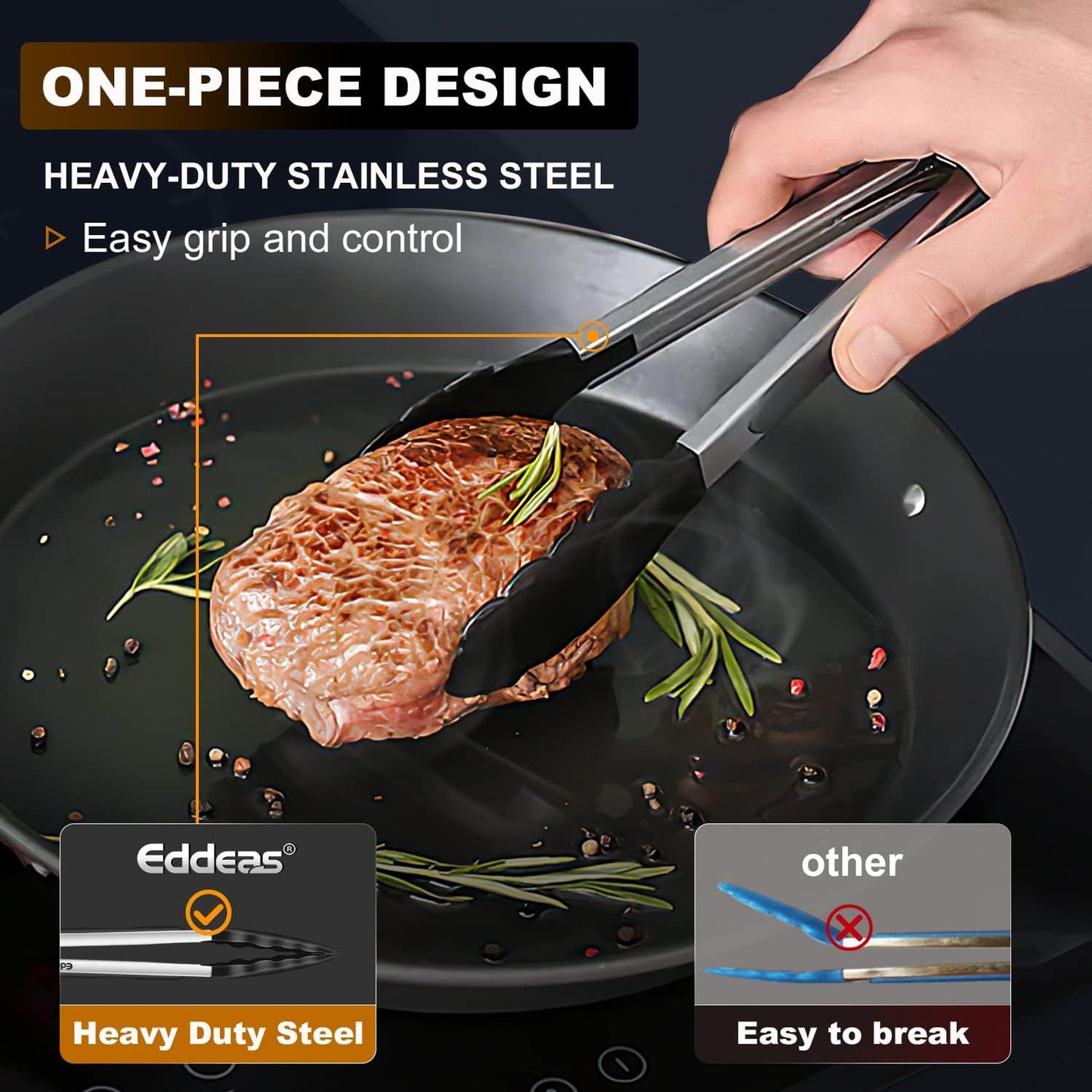 Small Tongs For Cooking - 7 inch Mini Tongs For Serving, Silicone Kitchen Tongs With Silicone Tip, Air Fryer, Appetizers, Veggies, Salad, Dishwasher safety Set of 3 Colour