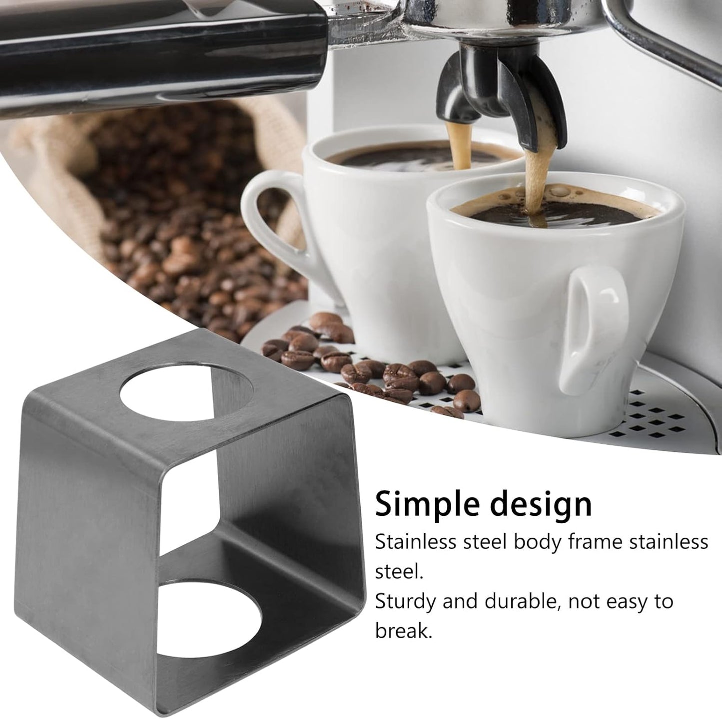 Coffee Dripper Stand, Coffee Filter Holder, Coffee Drip Rack Stainless Steel Lightweight Coffee Filter Cup Stand for Home Cafe Office(Black)