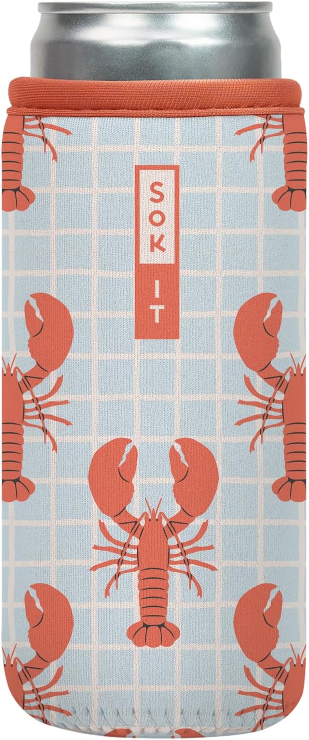 Sok It CanSok Sleeve for Beer & Soda Insulated Neoprene Cover (Claw & Order, 12oz Slim Can Sleeve)