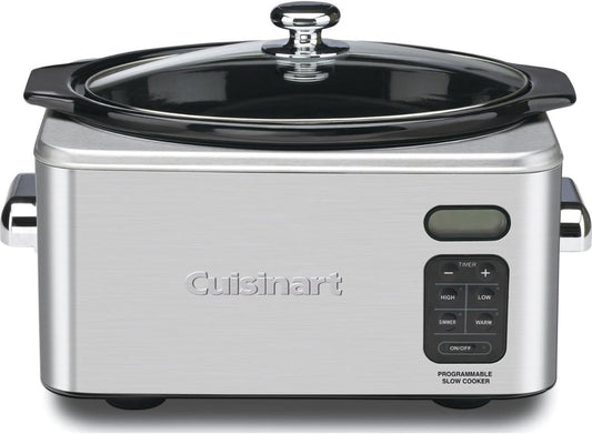 Cuisinart PSC-650 Stainless Steel 6-1/2-Quart Programmable Slow Cooker (Silver)