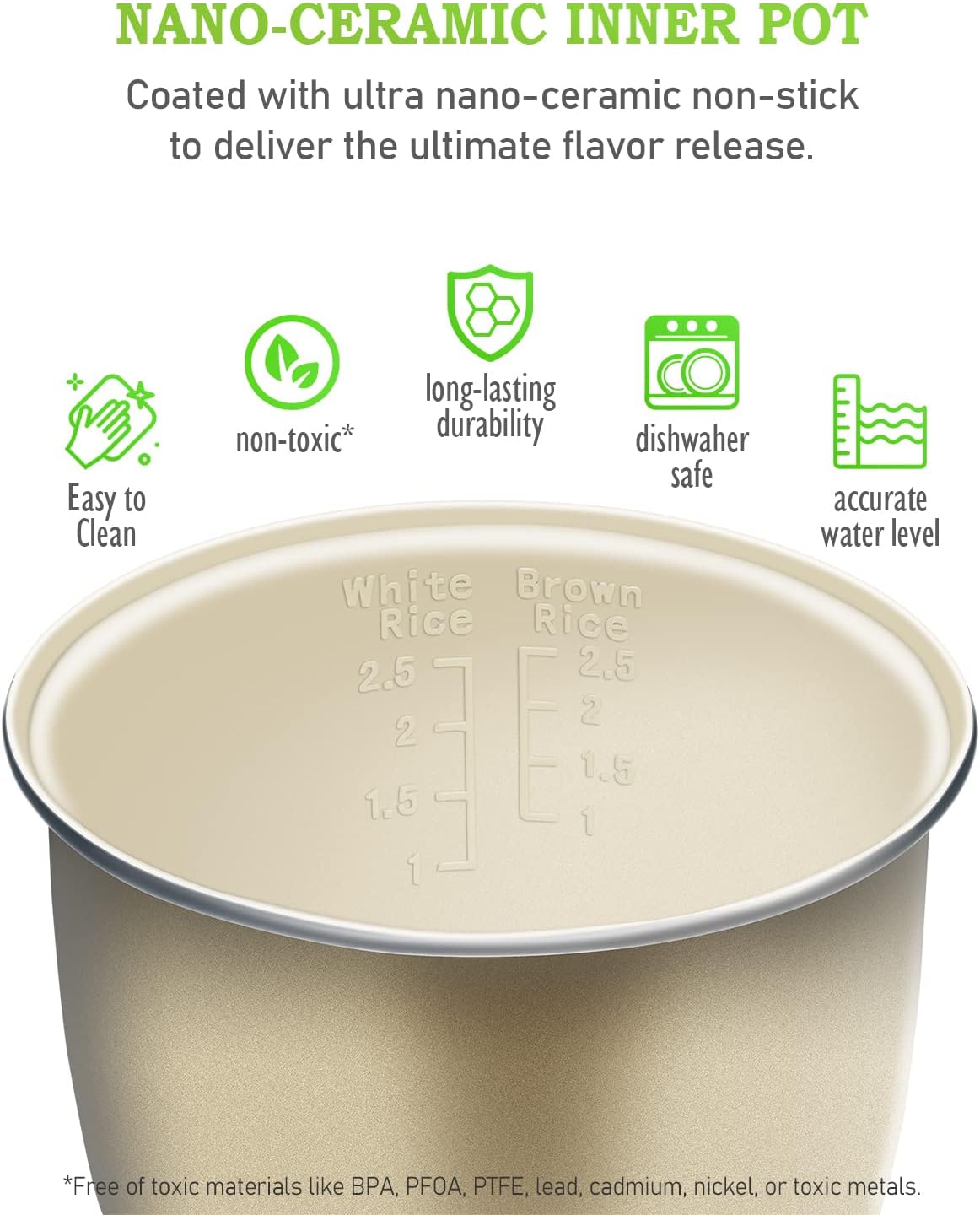 TLOG Mini Rice Cooker 2.5 Cups Uncooked, Healthy Ceramic Coating Portable Cooker, 1.2L Travel Small for 1-3 People, Personal maker, Food Steamer, 12 Hours delay timer, Multi-cooker Grains, Oats