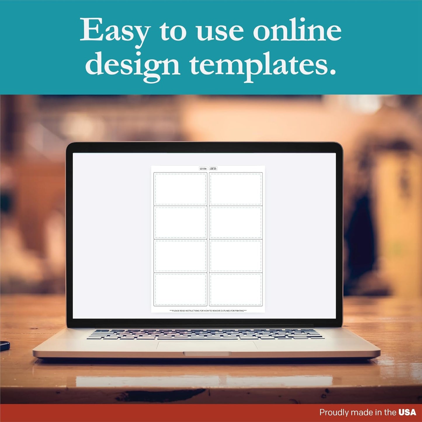 Premium Label Supply White Sticker Shipping/Mailing Labels – 4" x 2.5" – Laser/Inkjet Compatible – (8 per Sheet), 100 Sheets – 800 Total Adhesive Labels