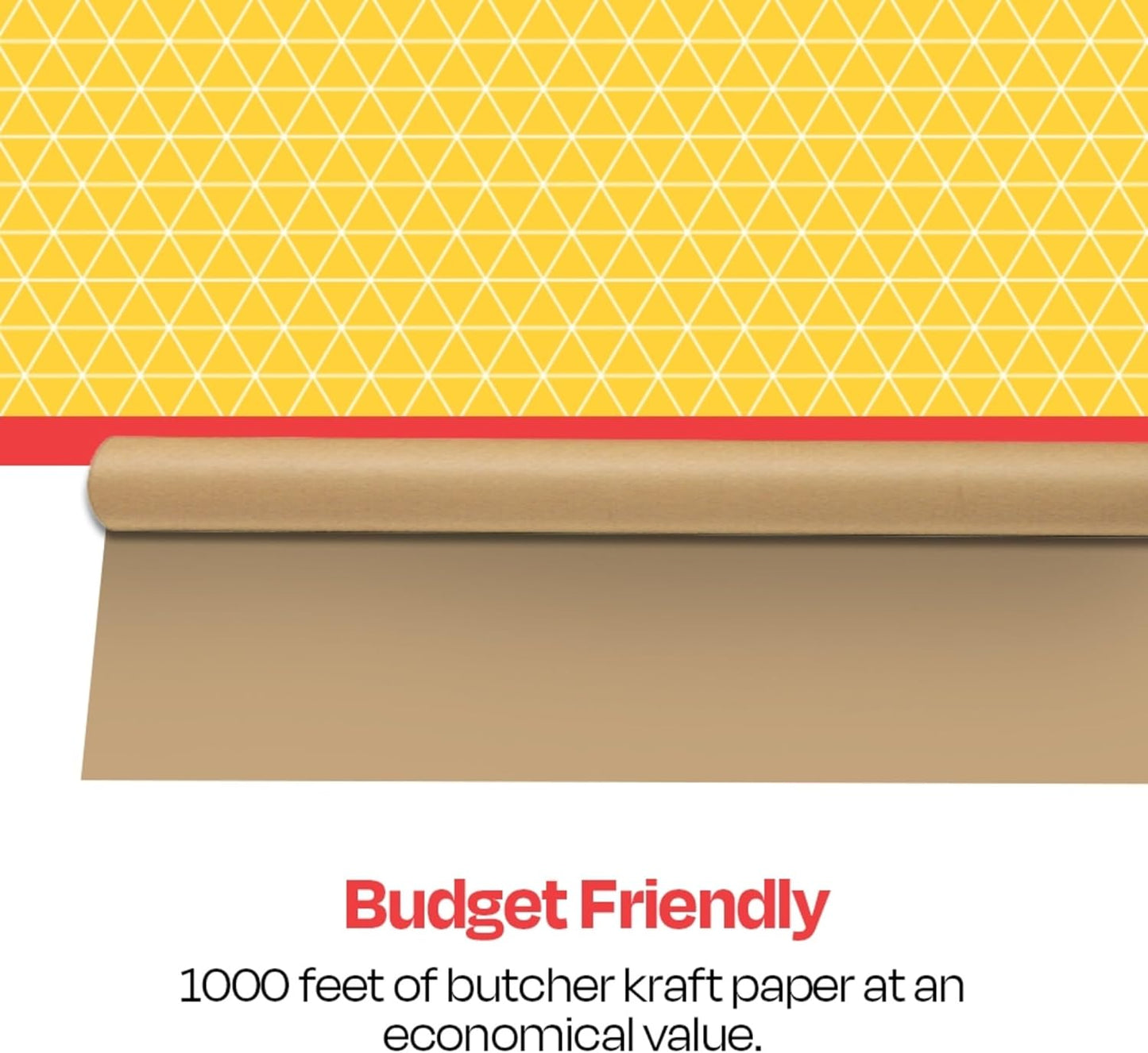 School Smart Butcher Kraft Paper Roll, 50 lbs, 24 Inches x 1000 Feet, Brown