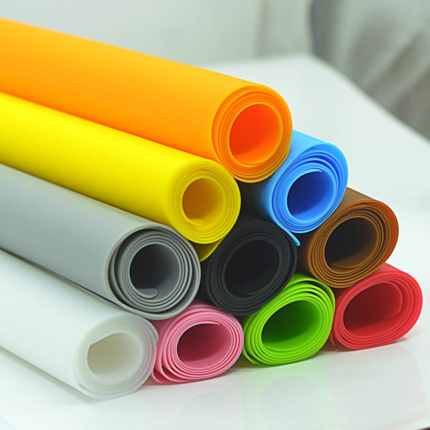 Silicone Placemats, Food-Grade Non-Slip Waterproof, Dining, Stain Resistant, Countertop Protector, Kitchen Counter Mat, Heat Resistant, Baking mat Dishwasher Safe (23.6"×15.7"-2pack, Blue)