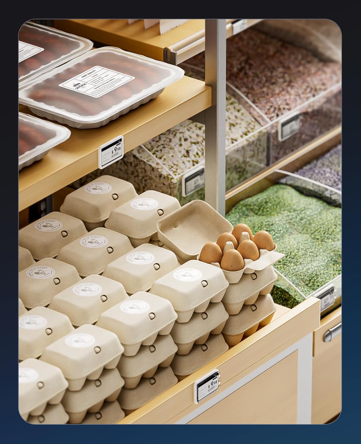 NIIMBOT B31 Label Maker, Thermal Label Printer with Auto Identification, Bluetooth Label Machine Easy to Use for Office, Home, Business, Sticker Maker with a Roll of 3 x 1.57 inch Label/Roll