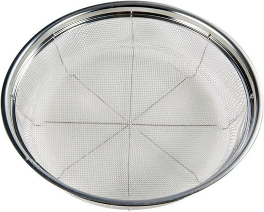 Fine Mesh Strainer for Kitchen, Stainless Steel Colander Bowl for Pasta, Rice, Fruit, Metal Net Baskets with Resting Base - Strain, Drain, Rinse （Diameter 12.2 inch）