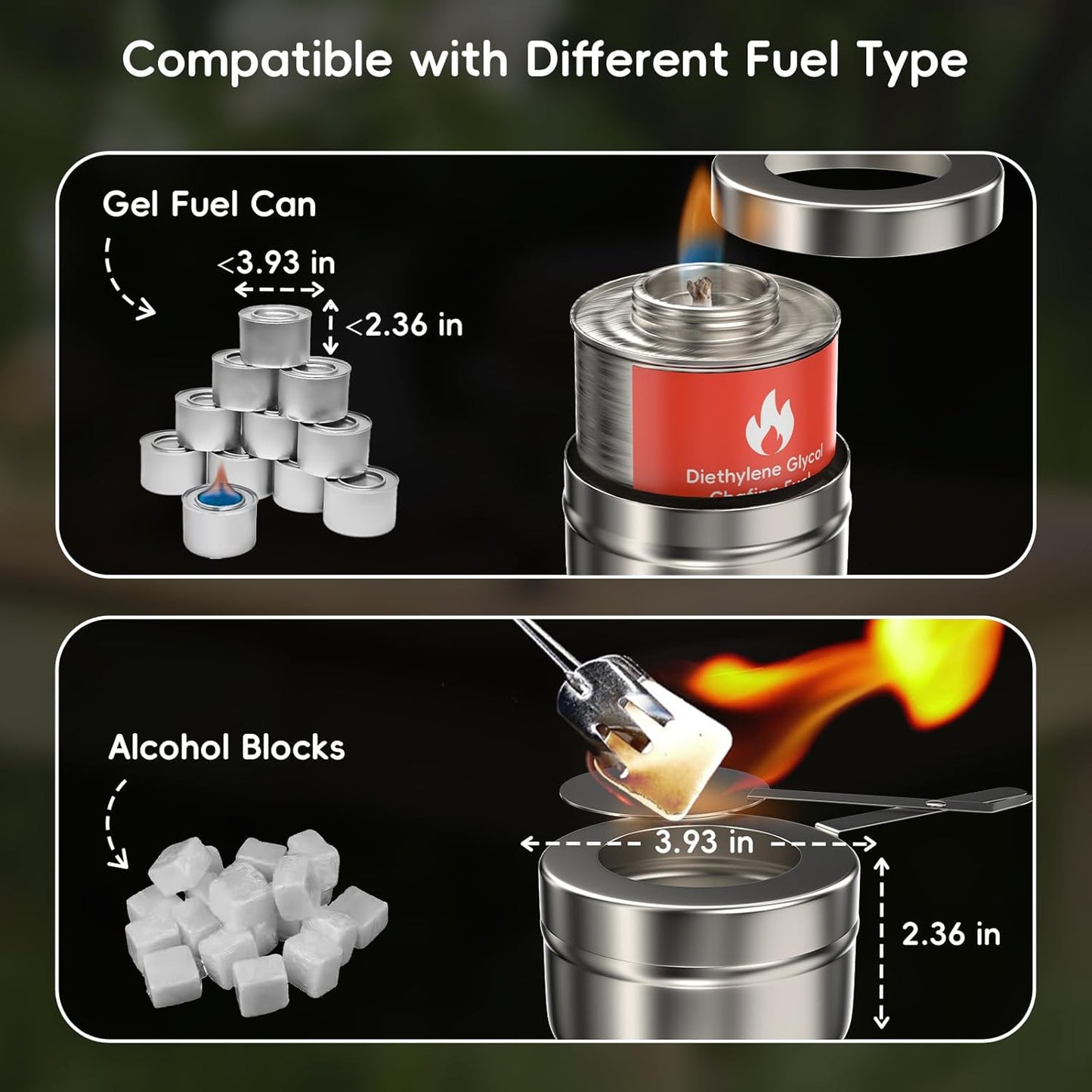 sifer Chafing Dishes for Buffet 9Qt 2 Pack [Multi-Size Food Pans] | Chafing Dishes with 80% Faster [Screwless Installation] and Stacking Design [Easy Storage] for Fathers Day Party/Wedding