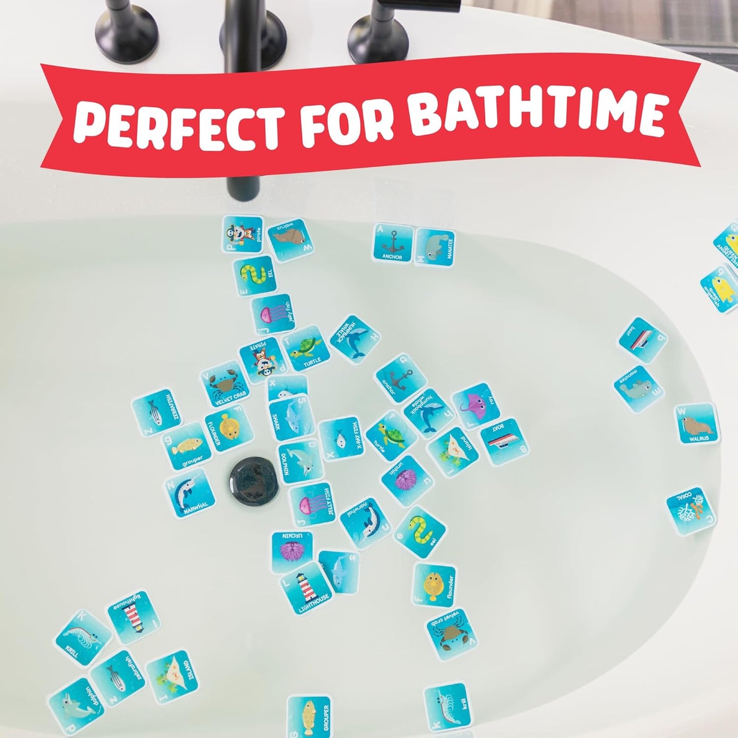 Chuckle & Roar - Bath Matching - Water Safe Fun - Great for Toddlers - Fun and Engaging - Ages 3 and up