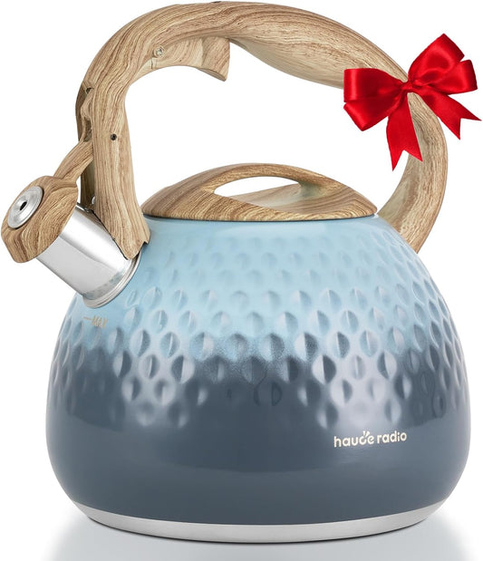 Tea Kettle, Loud Whistle Tea Kettles for Stovetop,Food Grade Stainless Steel Tea kettles for Stove Top with Anti-hot Ergonomic Handlefor Tea, Coffee, Milk,2.5QT