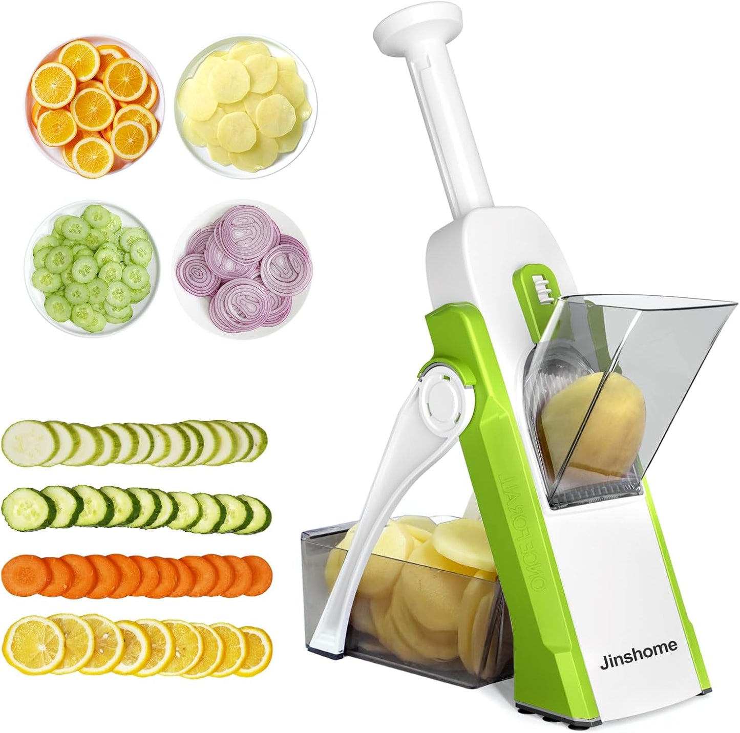 Safe Mandoline Slicer for Kitchen, Potato Chip Slicer,Vegetable Cucumber Slicer With Thickness Adjustable Kitchen Faster Slice Artifact (Only Slicer)