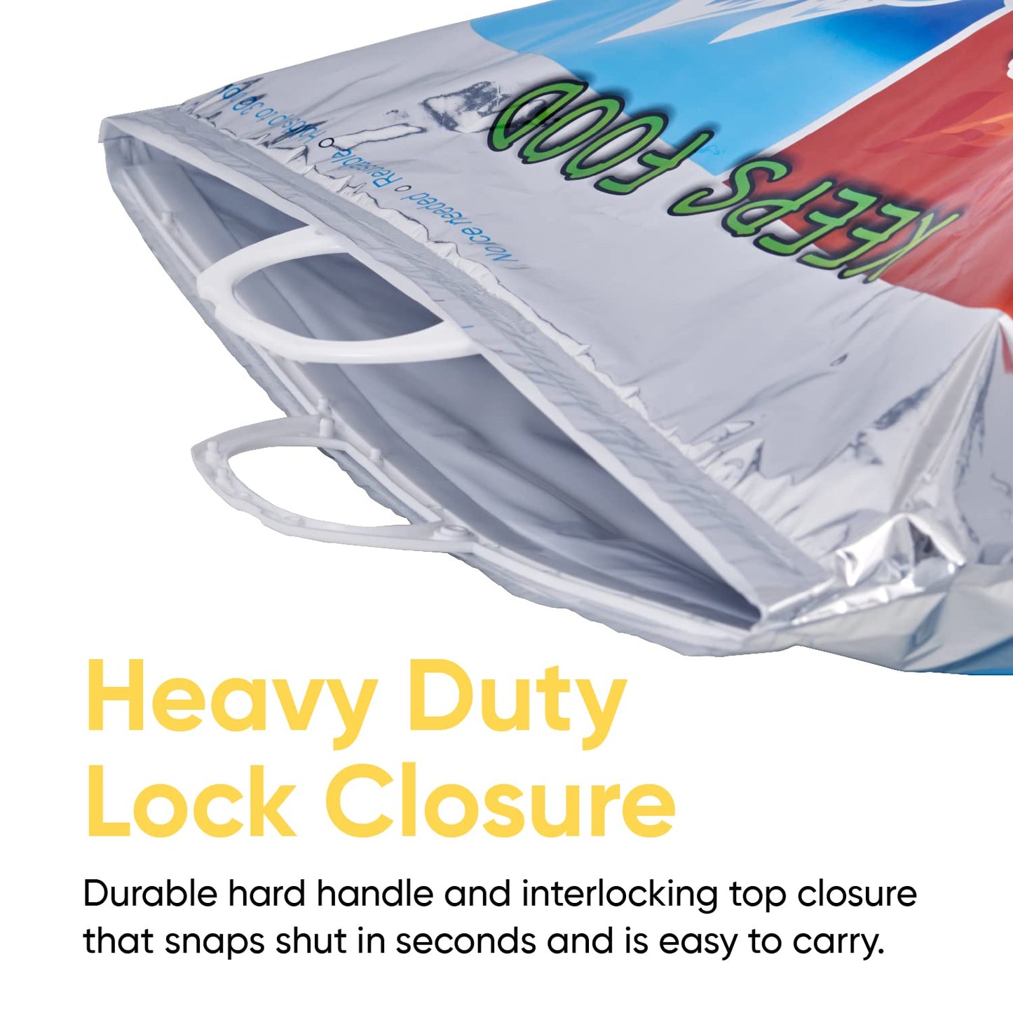 Superio Hot and Cold Insulated Bags for Food Delivery, Grocery Shopping Bags, Food Storage for Hot and Frozen Food for Travel, Disposable Cooler Bag, Reinforced Thermal Lunch Bag (8, 12"x13.5")