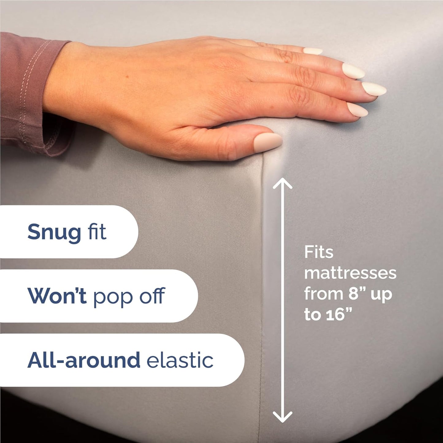 Twin XL Size 3 Piece Sheet Set - Comfy Breathable & Cooling Bed Sheets Set - Hotel Luxury Bedding for Women, Men, Kids, Teens, Boys & Girls - Deep Pockets, Soft, Wrinkle Free - Oeko-Tex - Light Grey