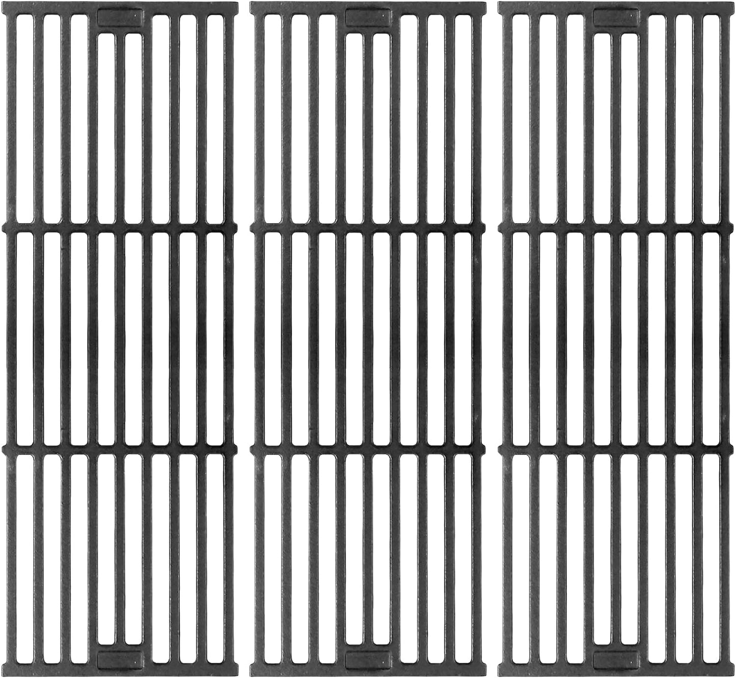 Grill Grates for Char Griller Replacement Parts Cast Iron Chargriller Cooking Grate 2121 2123 2222 2828 3001 3030 3725 4000 5050 5252 5650 9020 Charcoal Smoker Rack BBQ 19 3/4" x 20 1/4"