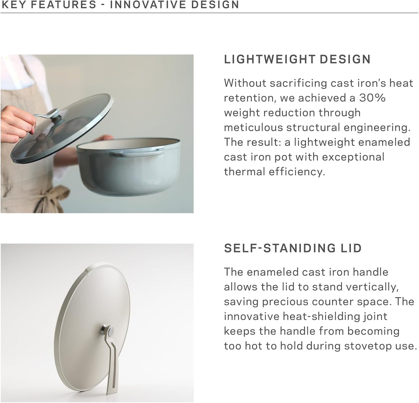 Vermicular Oven Pot 2.0 | Lightweight Enameled Cast Iron Pot | 18cm (2 Qt) | Non-Toxic | Induction-compatible | Dutch Oven | Made in Japan | Deep Ocean Blue