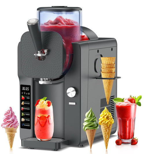 Ice Cream Maker, Slushie Machine for Home, Slushy Machine 70 oz Margarita Machine with 6 Preset Programs for Ice Cream,