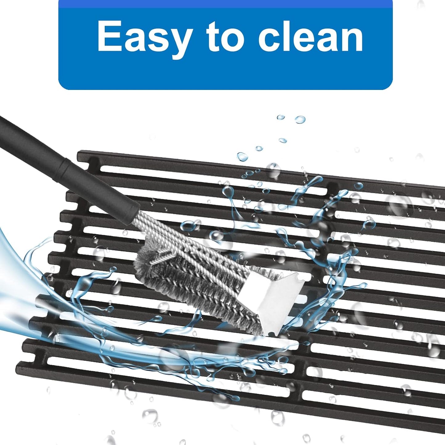 17" Cast Iron Grill Grates for Charbroil Commercial Infrared 463355220 463242516 463242515 466242615 463243016 463346017 466242616 463364824 3-Burner Parts for Charbroil Grill Grates G466-0025-W1A