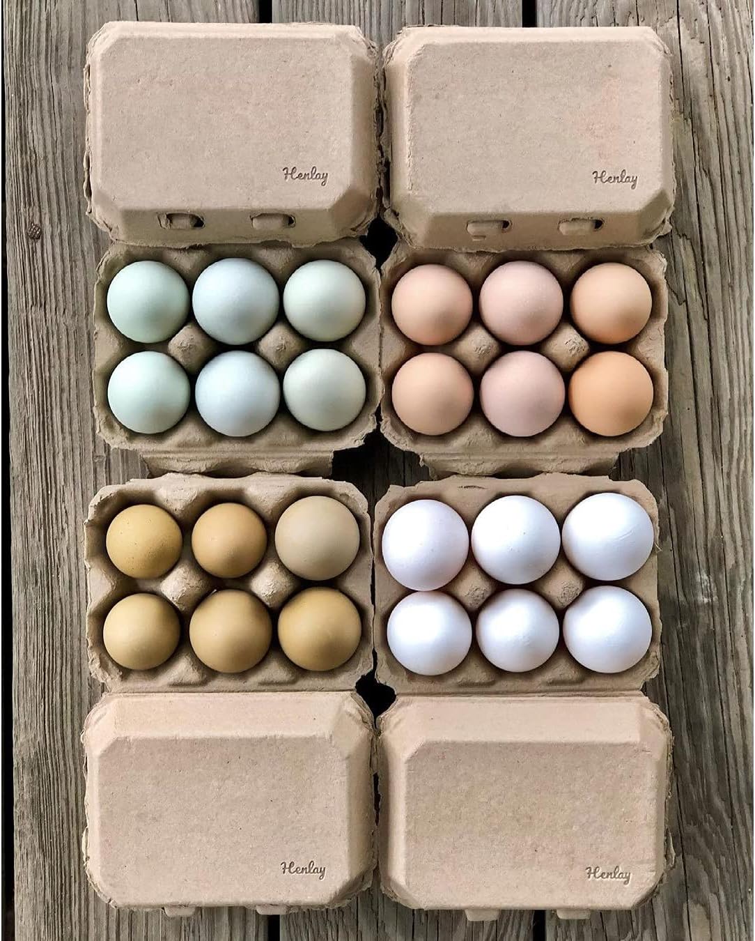 Half Dozen Blank Egg Cartons – 6-Pack Flat Top Half-Dozen Holder, Recyclable Pulp, Ideal for Farm-Fresh Eggs, DIY Custom Labeling, Eco-Friendly Storage - 100 Pack