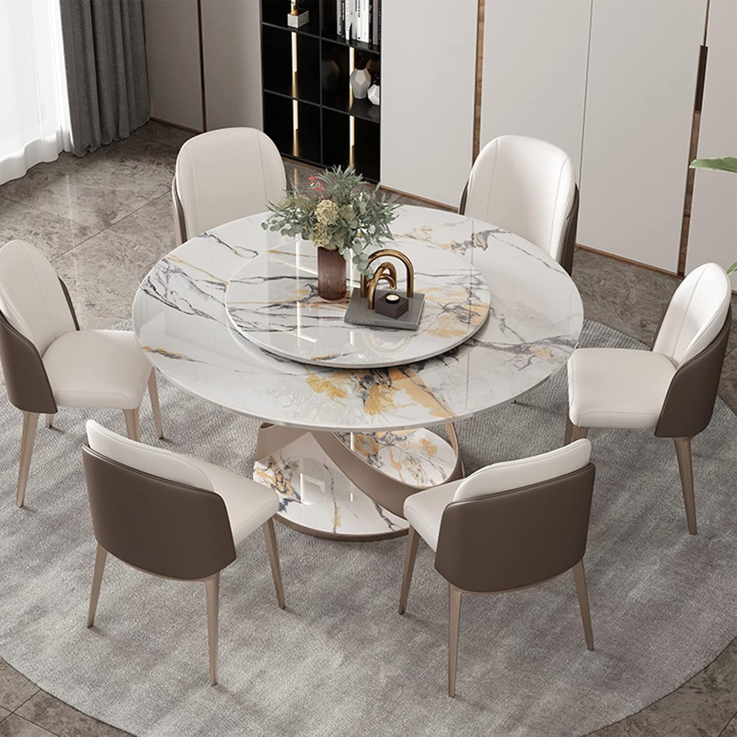 Metal Lazy Susan Bearings Swivel Plate Hardware Aluminum for Dining-Table and Workbench (12 Inchs) …