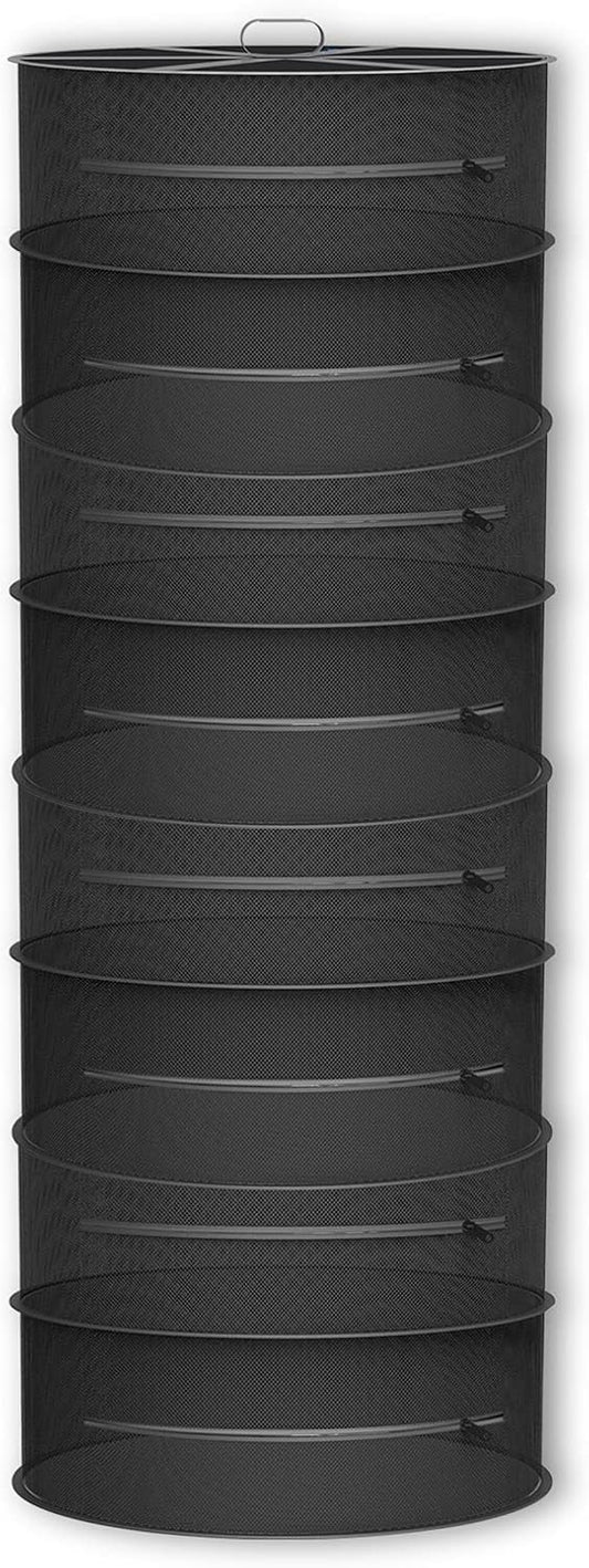 AC Infinity Herb Drying Rack, 8-Layer Hanging Mesh Net for Plants, Seeds, and Buds, 24" Diameter Fit in Grow Tents Closets Hydroponics