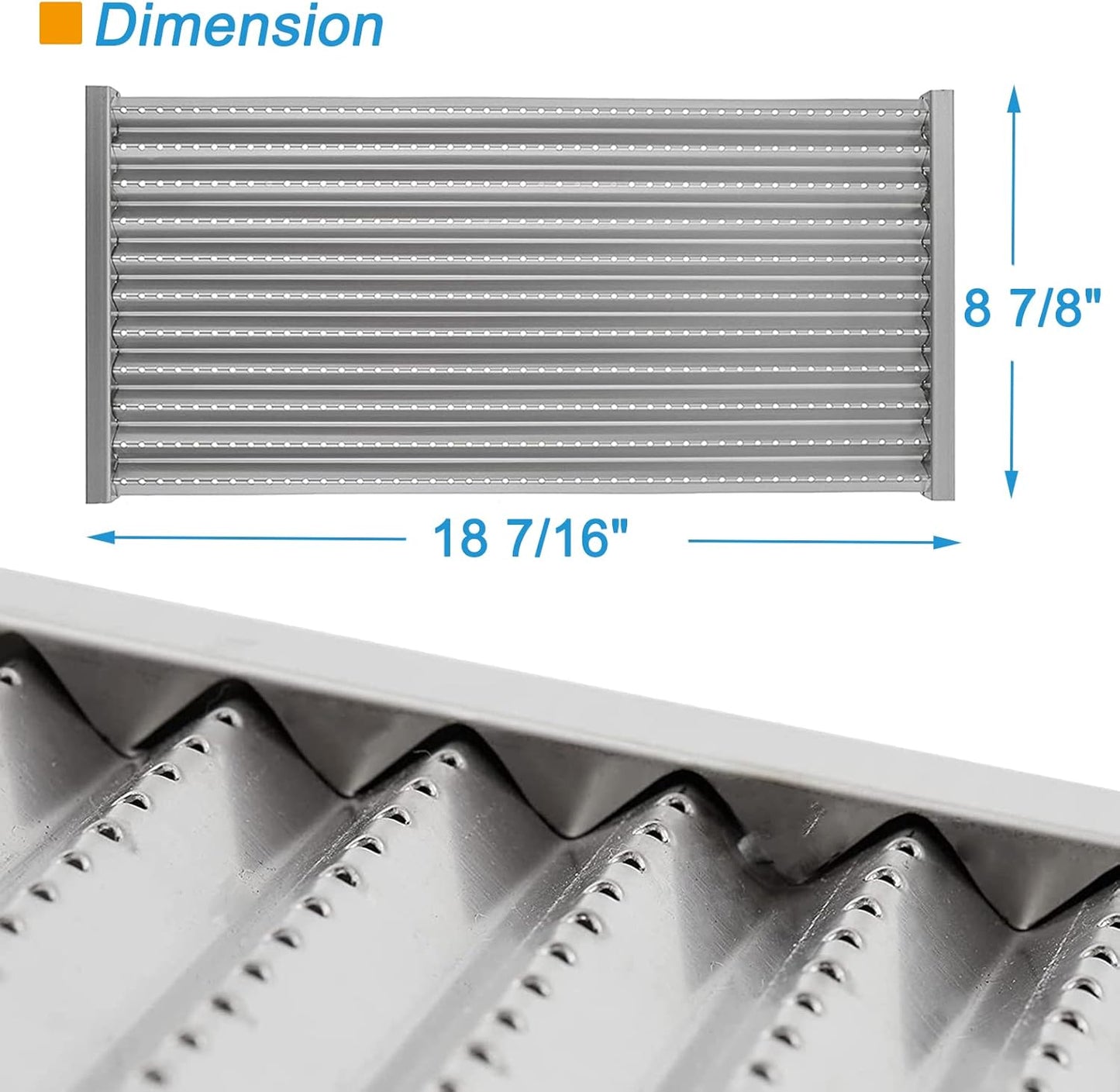 18 7/16" Grill Emitter for Charbroil Tru-infrared Grill Pre 2015 463241013 463270614 463246909 463241013 463241313 463241314 G515-4700-W1 Grill Grates for Charbroil Grill Replacement Parts