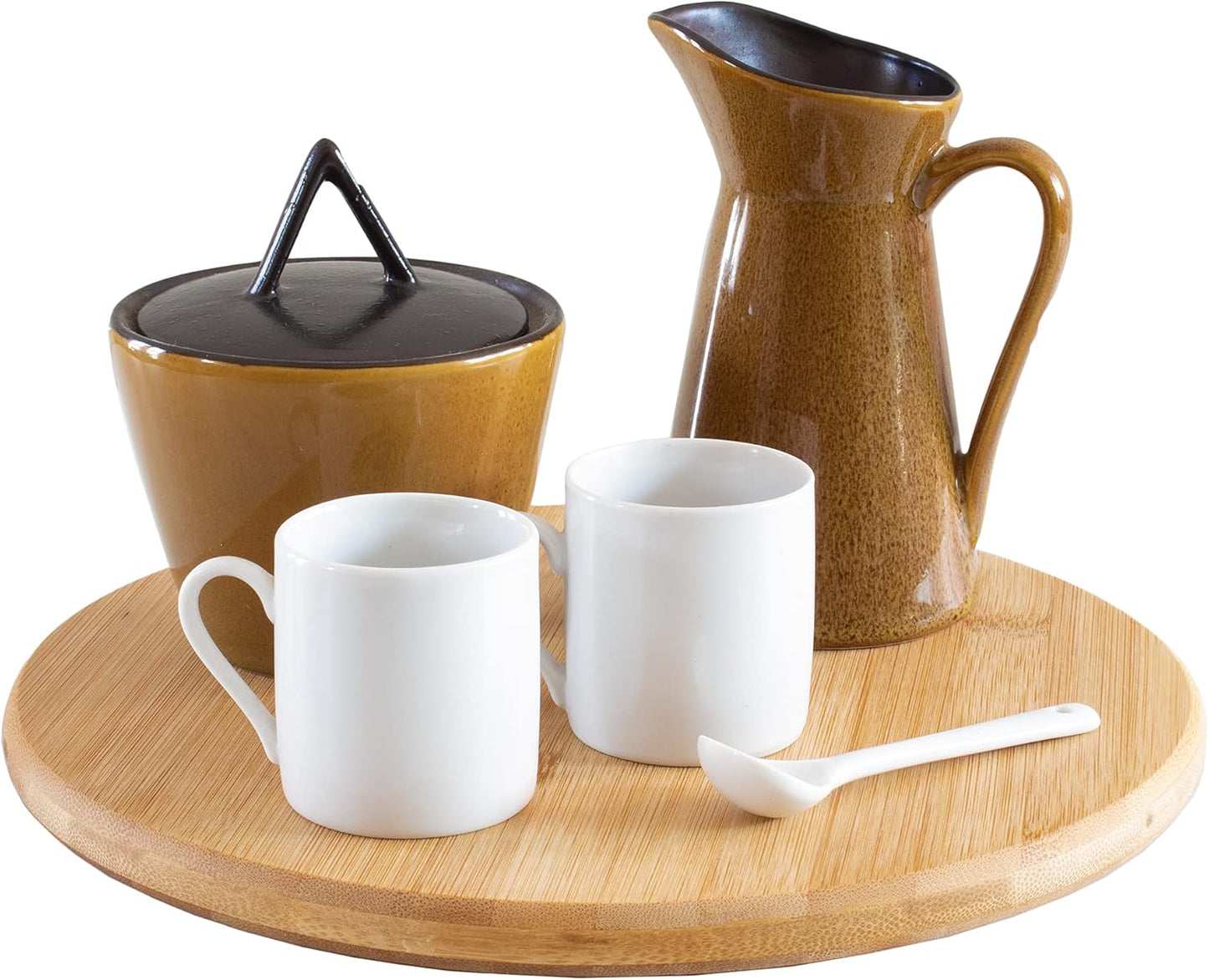 Lazy Susan Organizer for Cabinet, Pantry or Tabletop – 10" Bamboo Turntable for Kitchen, Counter or Spice Rack Storage