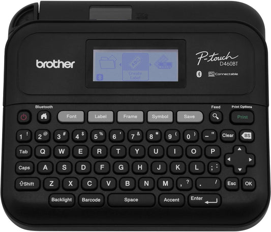 Brother P-Touch PT-D460BT Business Expert Connected Label Maker | Connect and Create via Bluetooth® on TZe Label Tapes up to ~3/4 inch, White