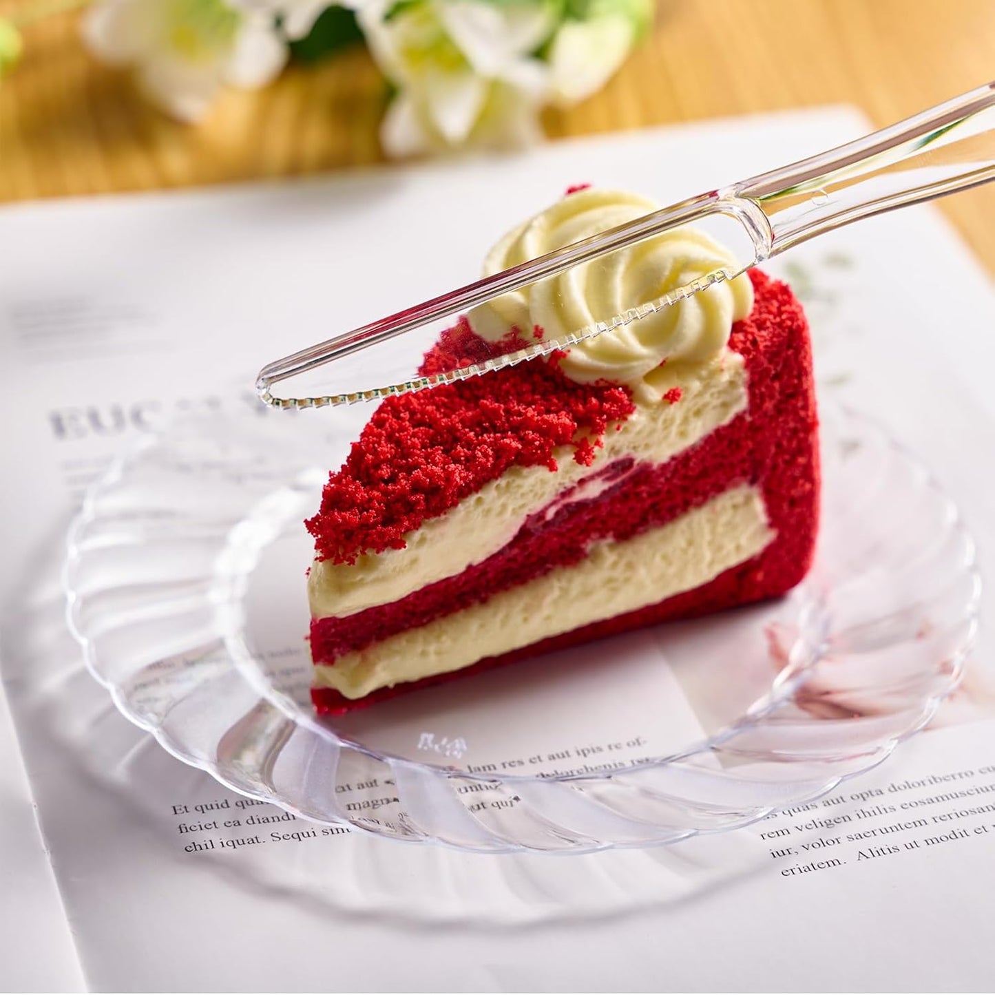 JOLLY CHEF 300 Count Clear Plastic Silverware, 150 Forks, 150 Spoons, 100 Knives, Heavy Duty BPA Free Disposable Plastic Cutlery Set, Plasticware Bulk, Premium Clear Utensils for Party Supplies